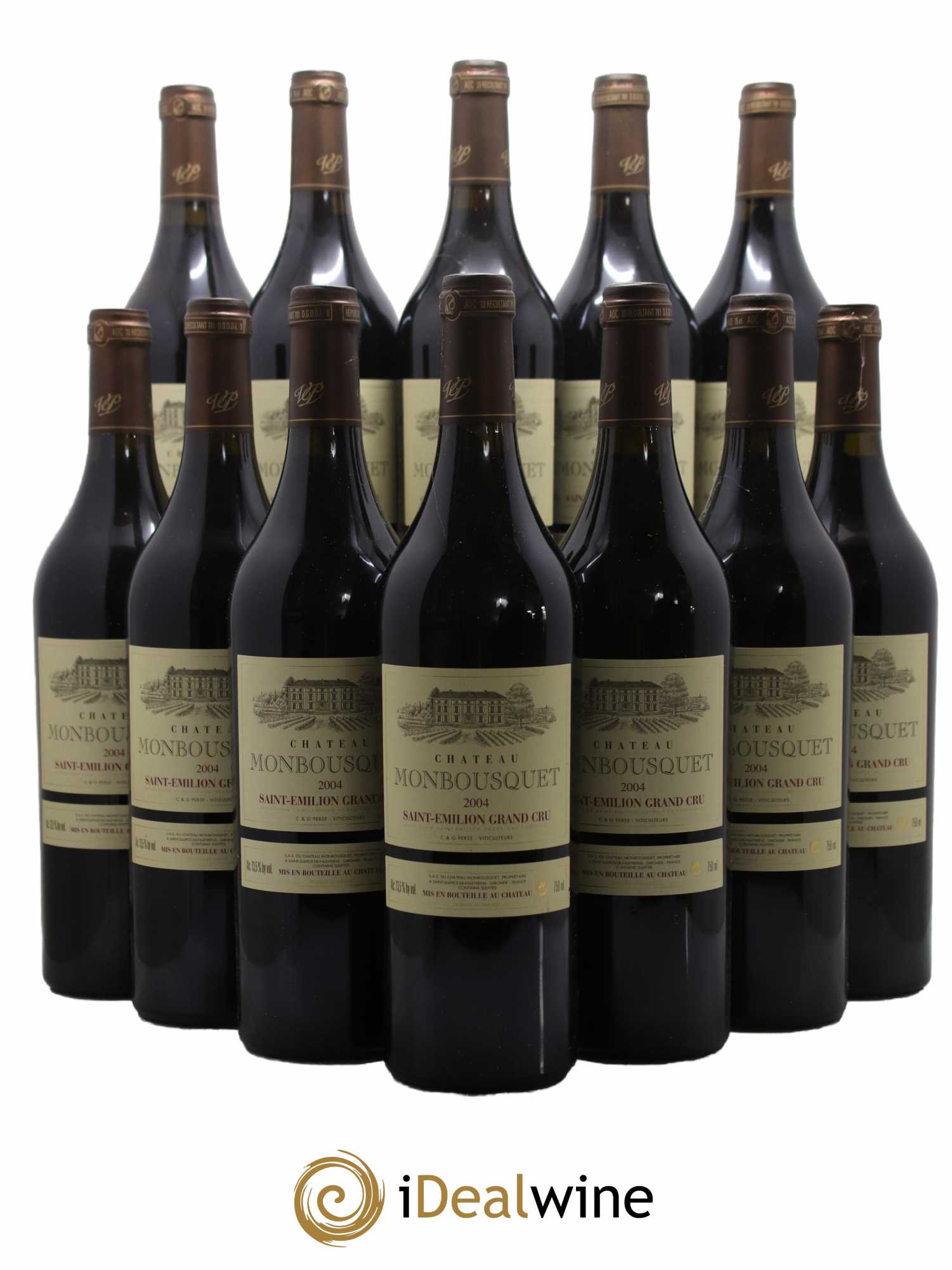 Château Monbousquet Grand Cru Classé 2004 - Lot de 12 bouteilles - 0