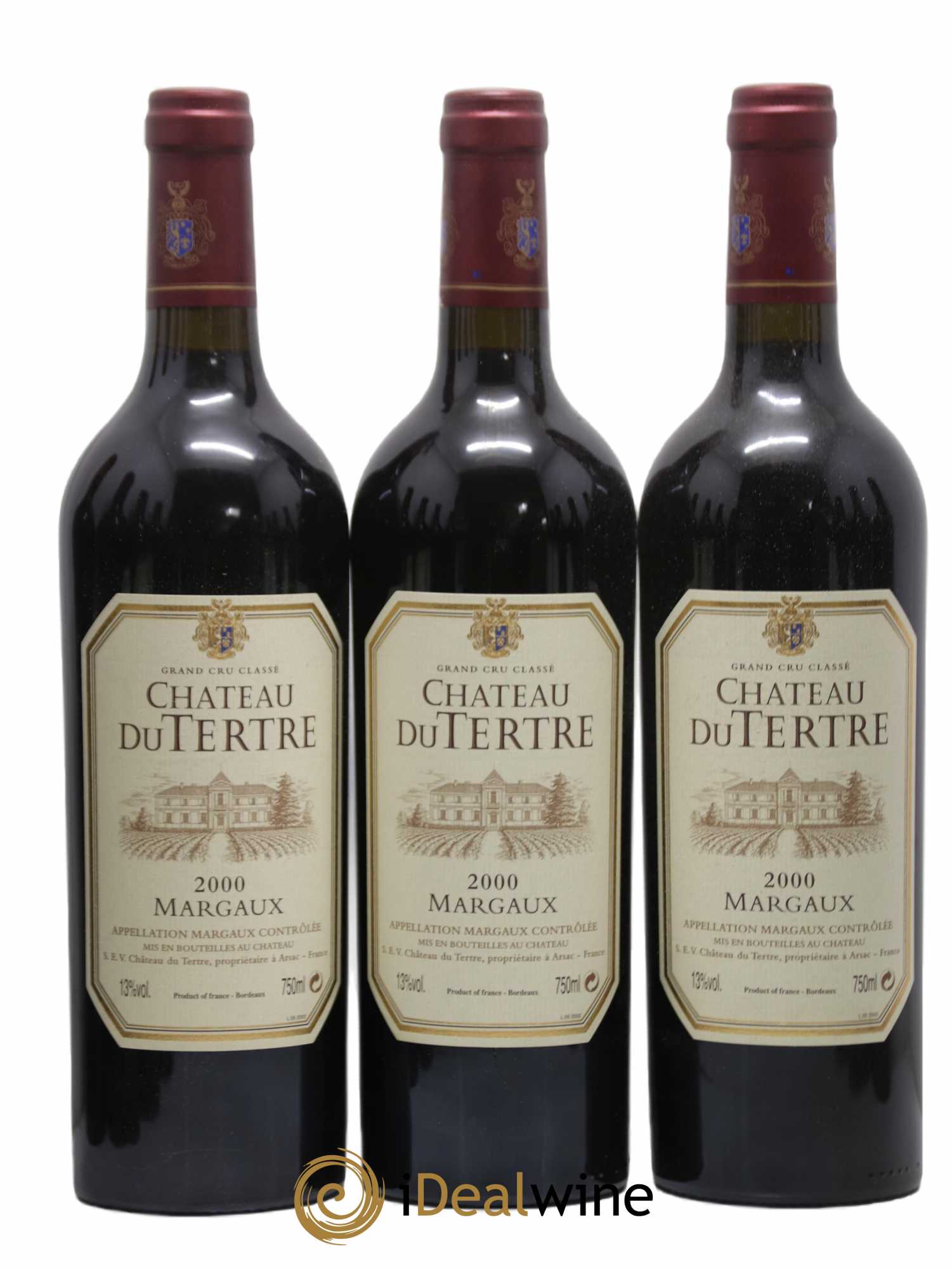 Château du Tertre 5ème Grand Cru Classé 2000 - Lot de 12 bouteilles - 1