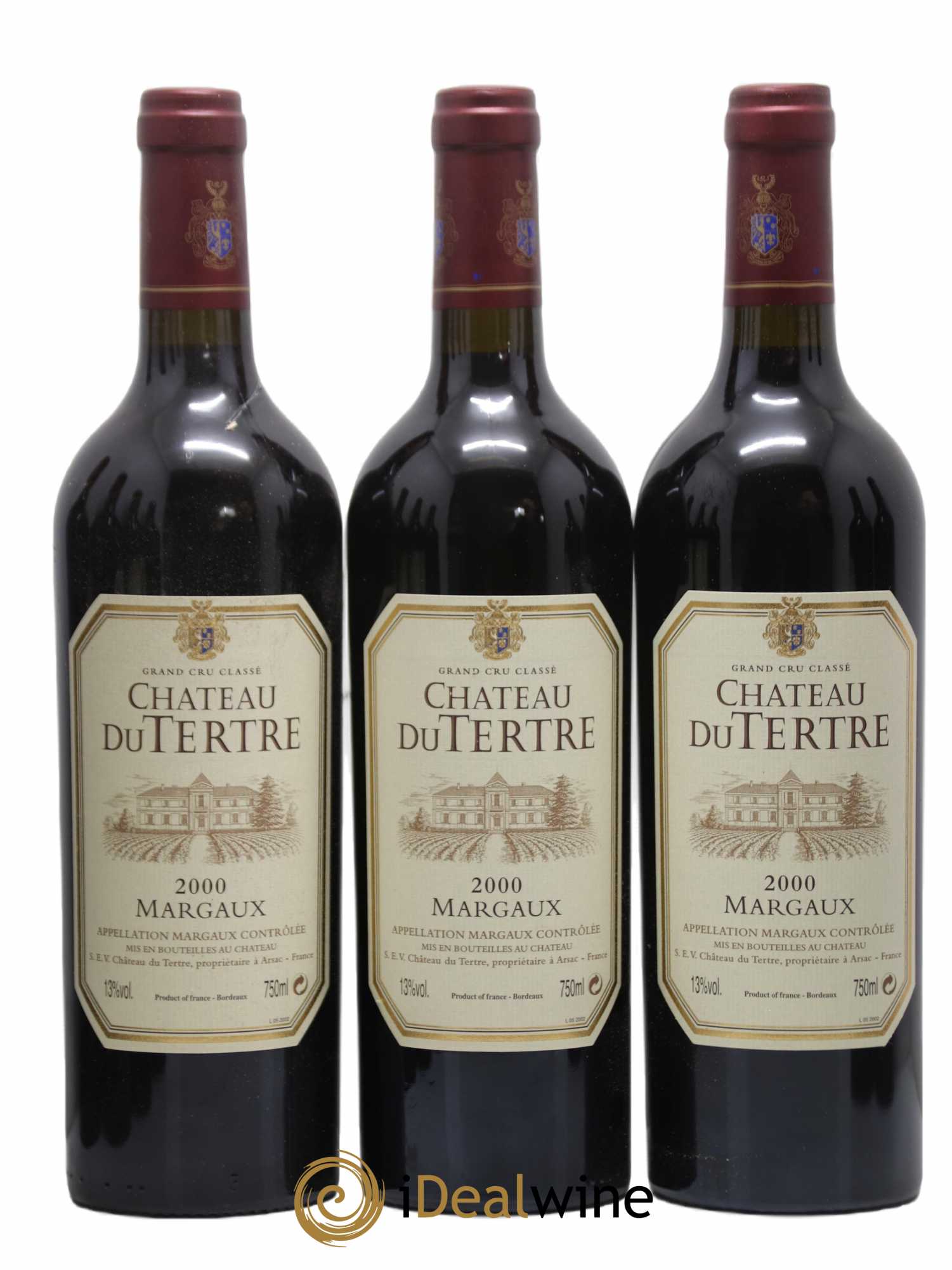 Château du Tertre 5ème Grand Cru Classé 2000 - Lot de 12 bouteilles - 2