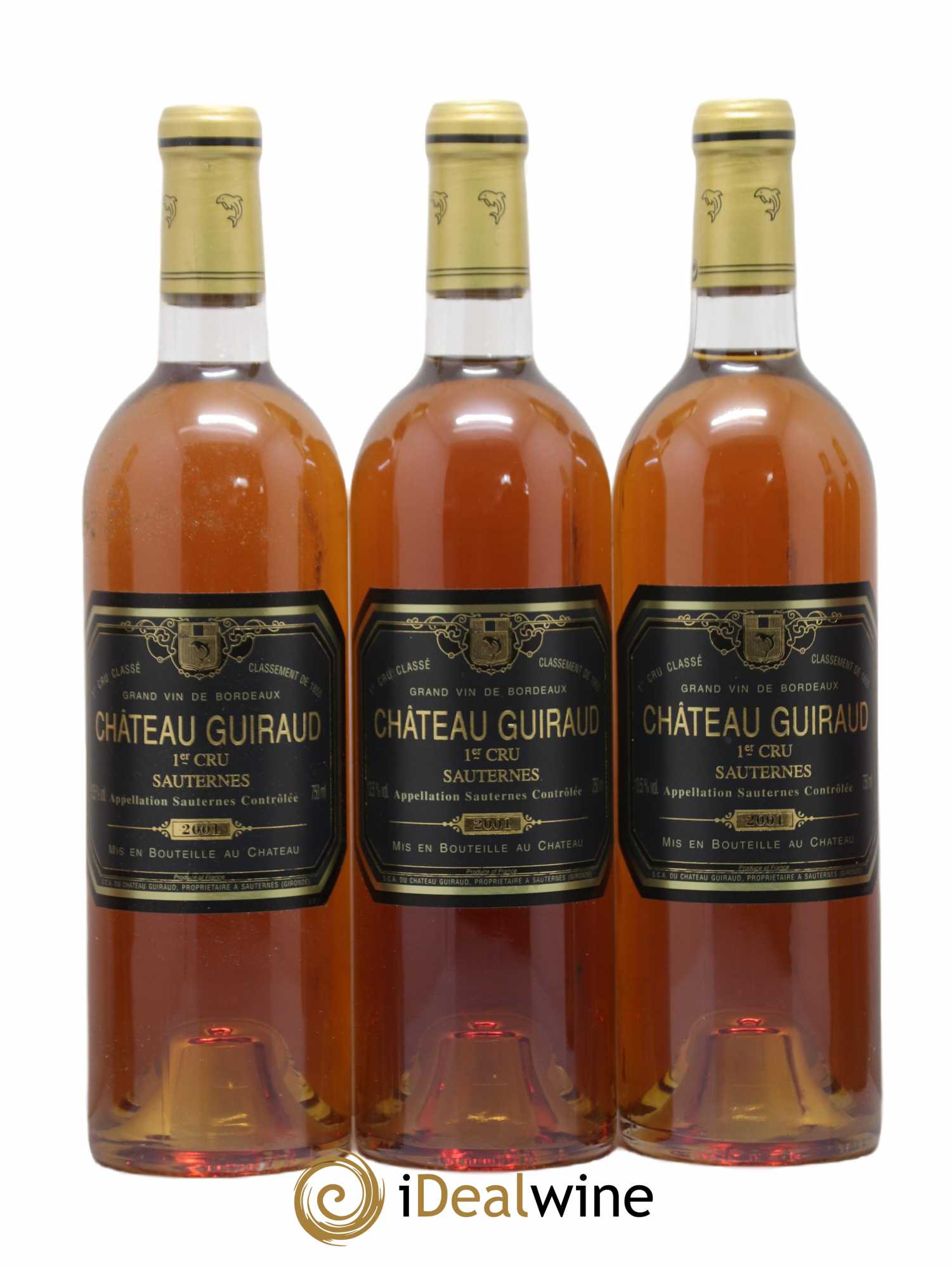 Château Guiraud 1er Grand Cru Classé 2001 - Lotto di 12 bottiglie - 3