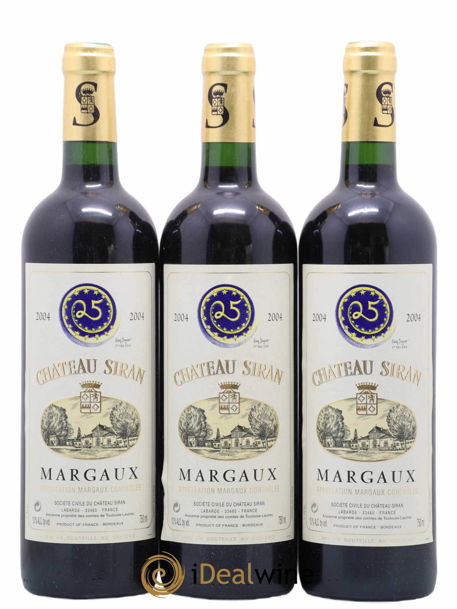 Château Siran 0 2004 - Lot de 12 bouteilles - 1