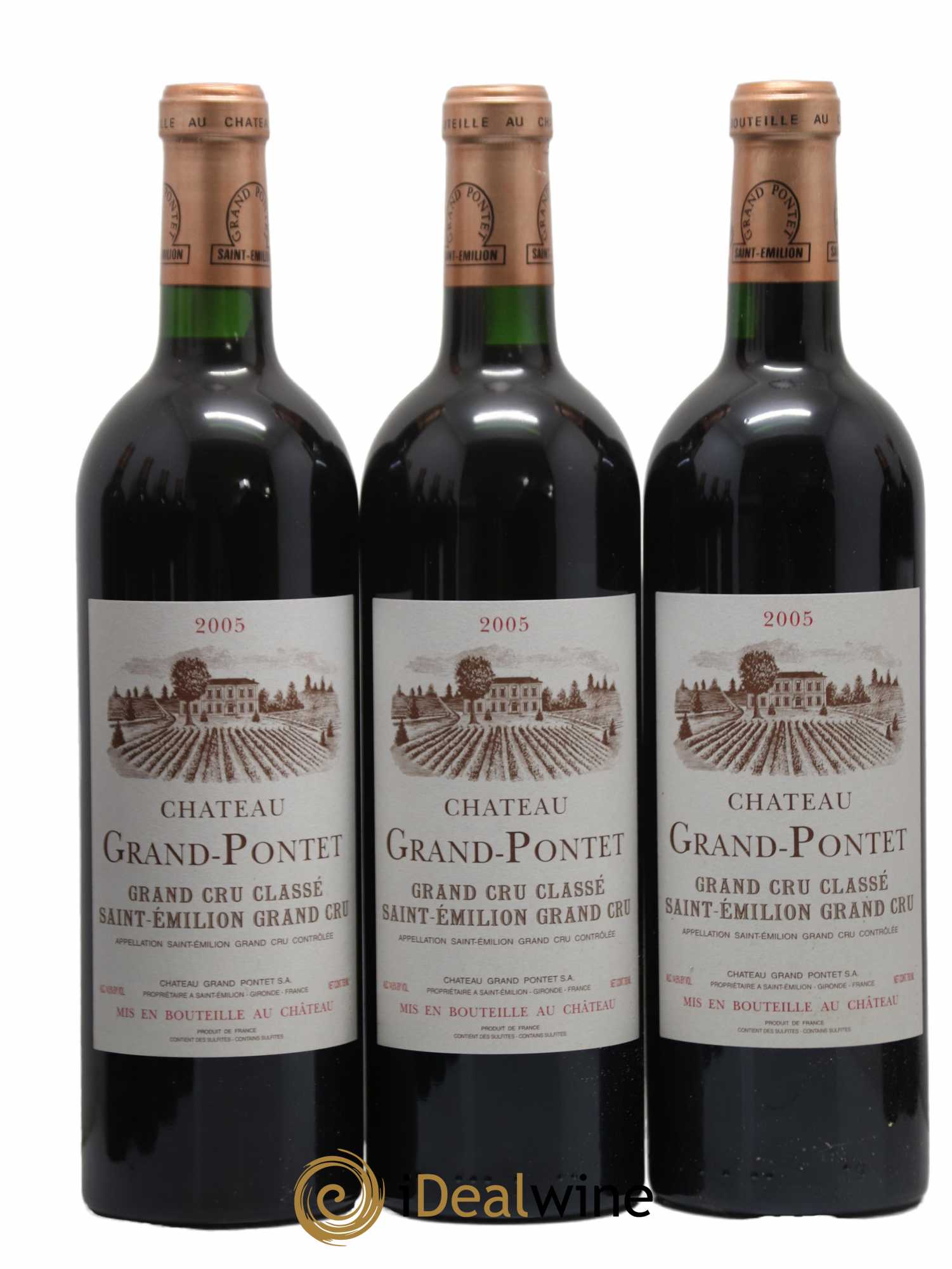 Château Grand Pontet Grand Cru Classé 2005 - Lot de 12 bouteilles - 2