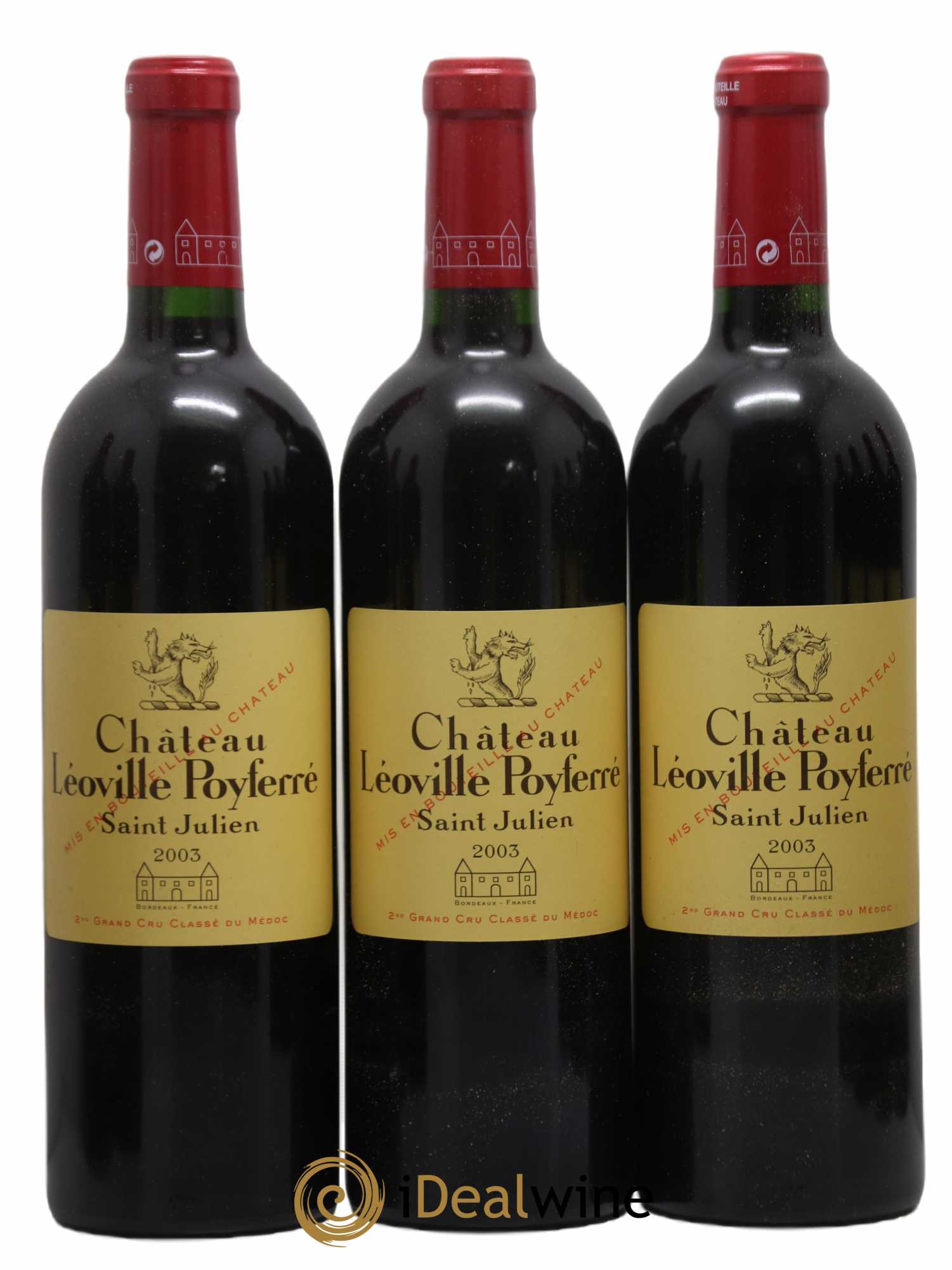 Château Léoville Poyferré 2ème Grand Cru Classé 2003 - Lot de 12 bouteilles - 2
