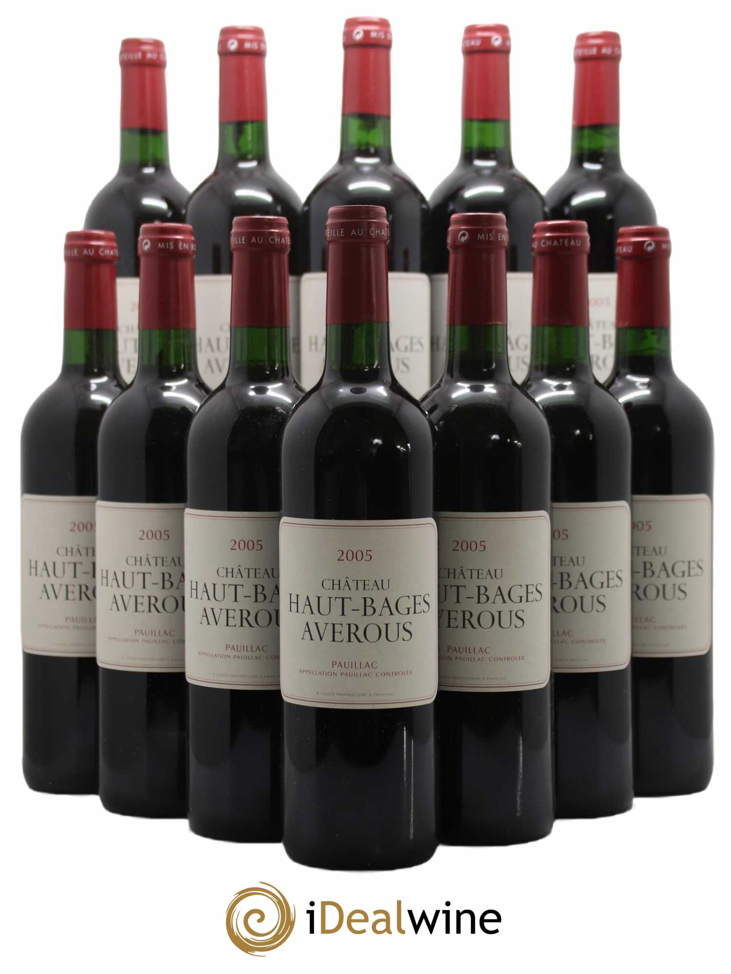 Château Haut Bages Averous Cru Bourgeois 2005 - Lot de 12 bouteilles - 0