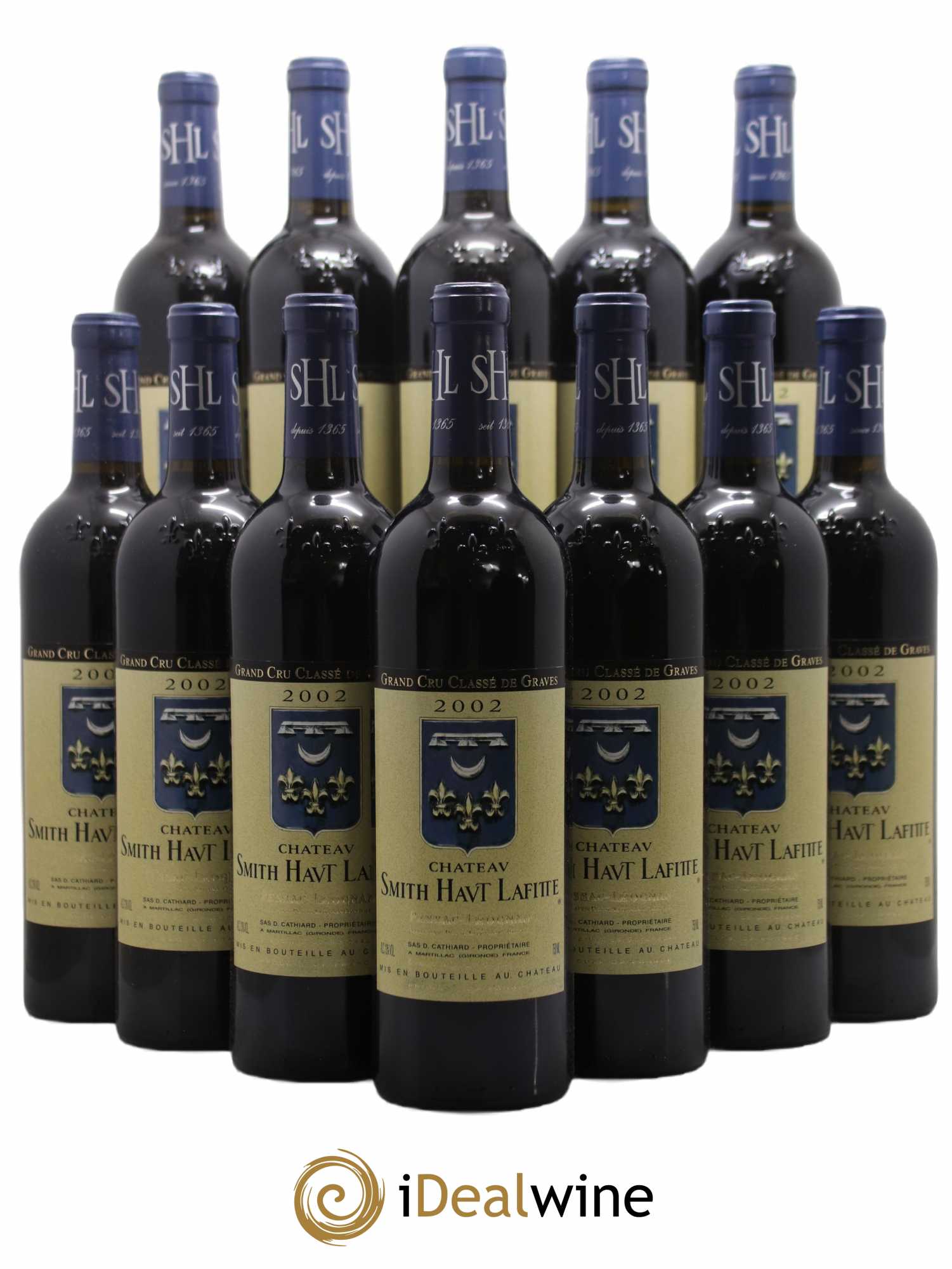 Château Smith Haut Lafitte Cru Classé de Graves 2002 - Lot de 12 bouteilles - 0