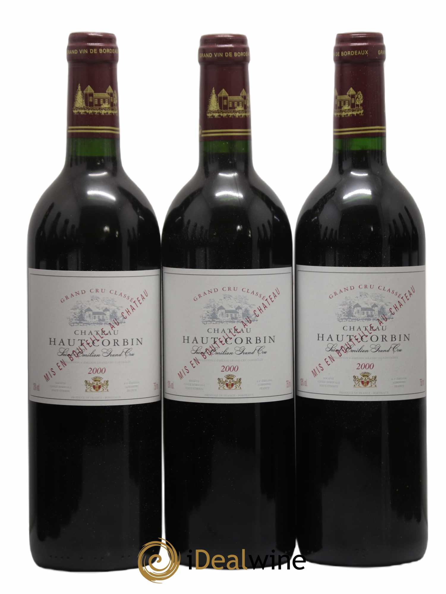 Château Haut Corbin Grand Cru 2000 - Lot de 12 bouteilles - 1