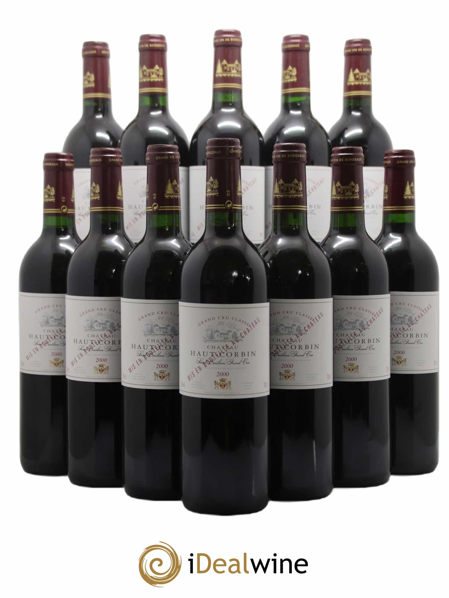 Château Haut Corbin Grand Cru 2000 - Lot de 12 bouteilles - 0