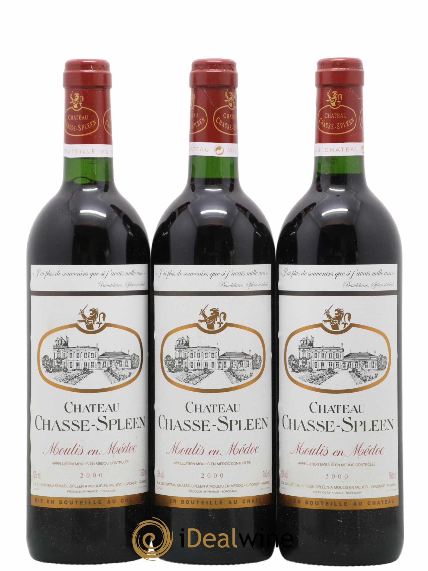 Château Chasse Spleen 0 2000 - Lot de 12 bouteilles - 4