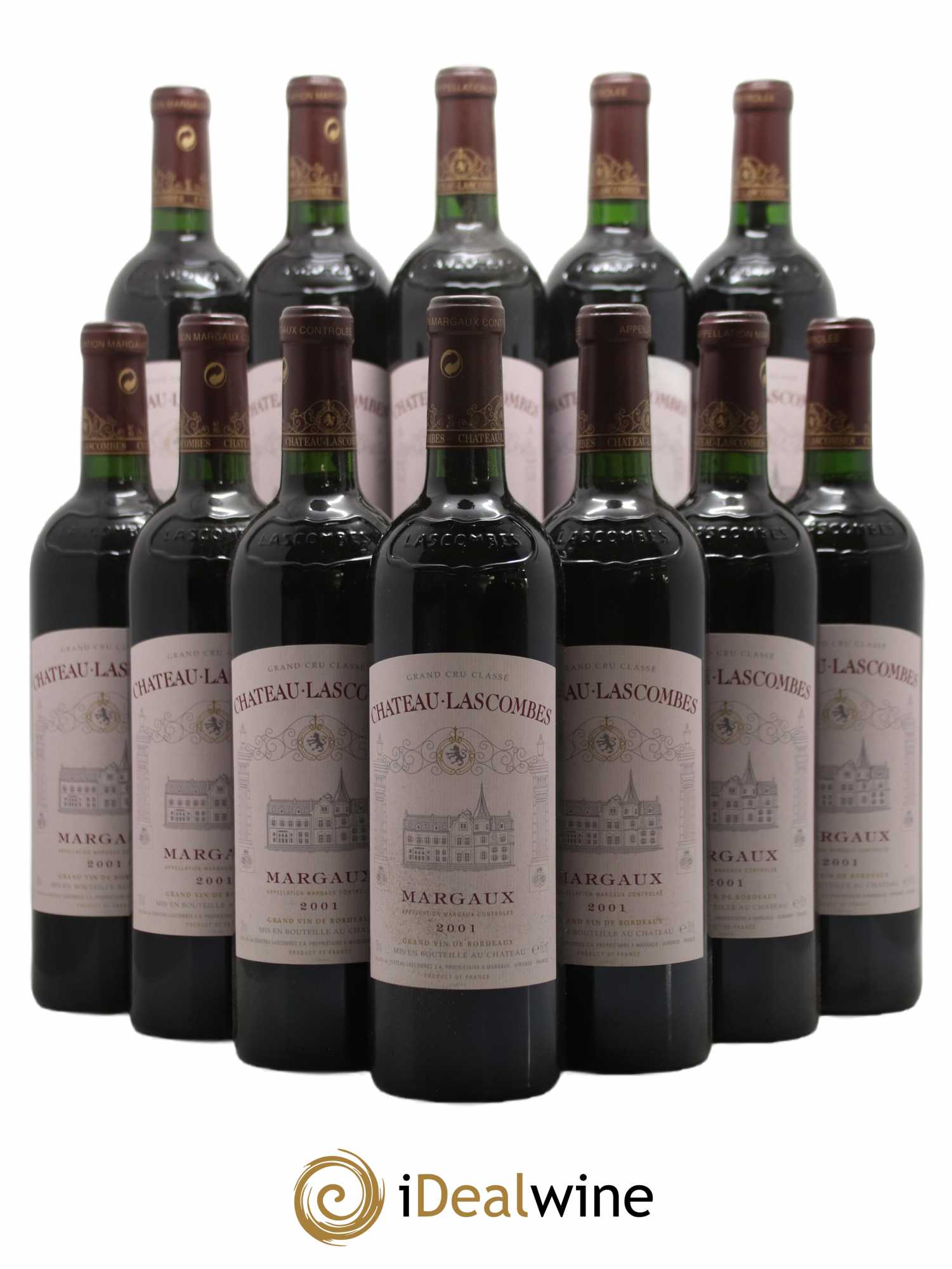 Château Lascombes 2ème Grand Cru Classé 2001 - Lot de 12 bouteilles - 0