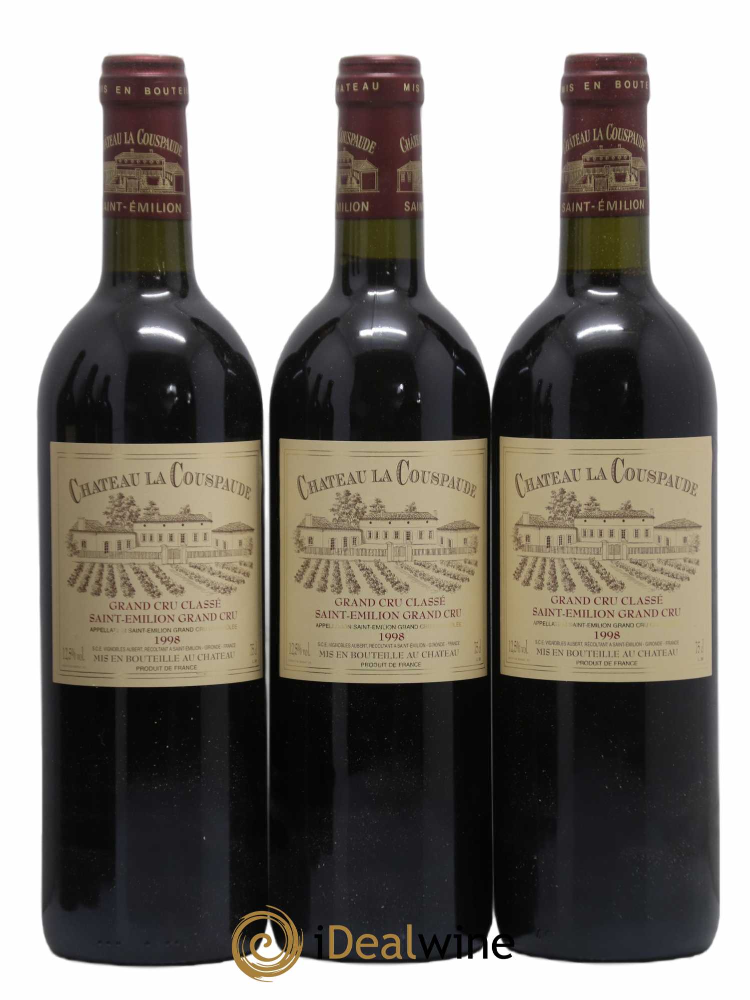Château la Couspaude Grand Cru Classé (sans prix de réserve) 1998 - Lot de 12 bouteilles - 3