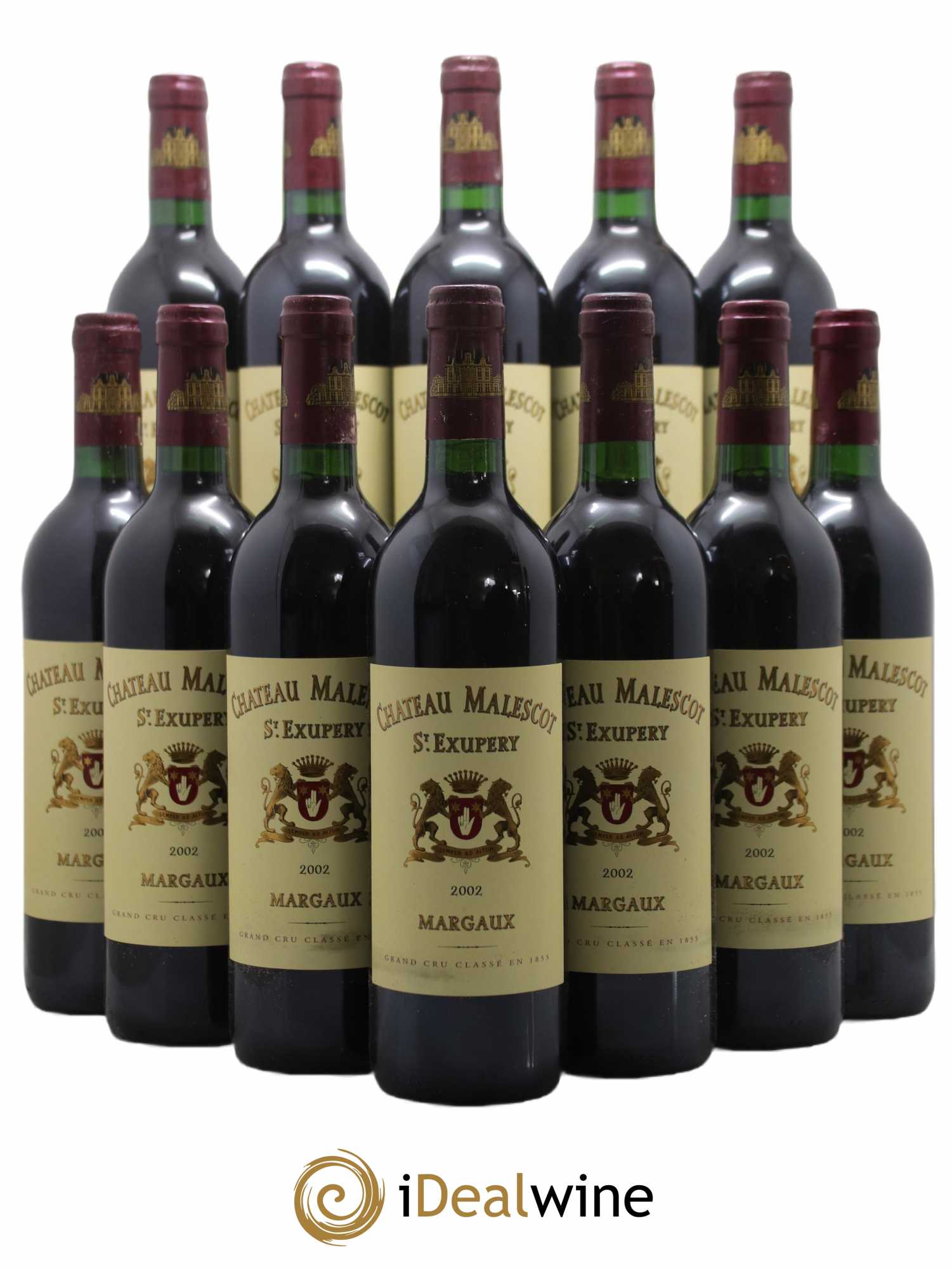 Château Malescot Saint-Exupéry 3ème Grand Cru Classé 2002 - Lot de 12 bouteilles - 0