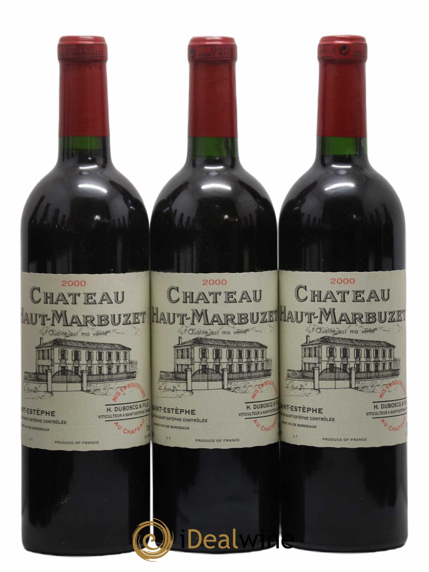 Château Haut Marbuzet 2000 - Lot de 12 bouteilles - 1