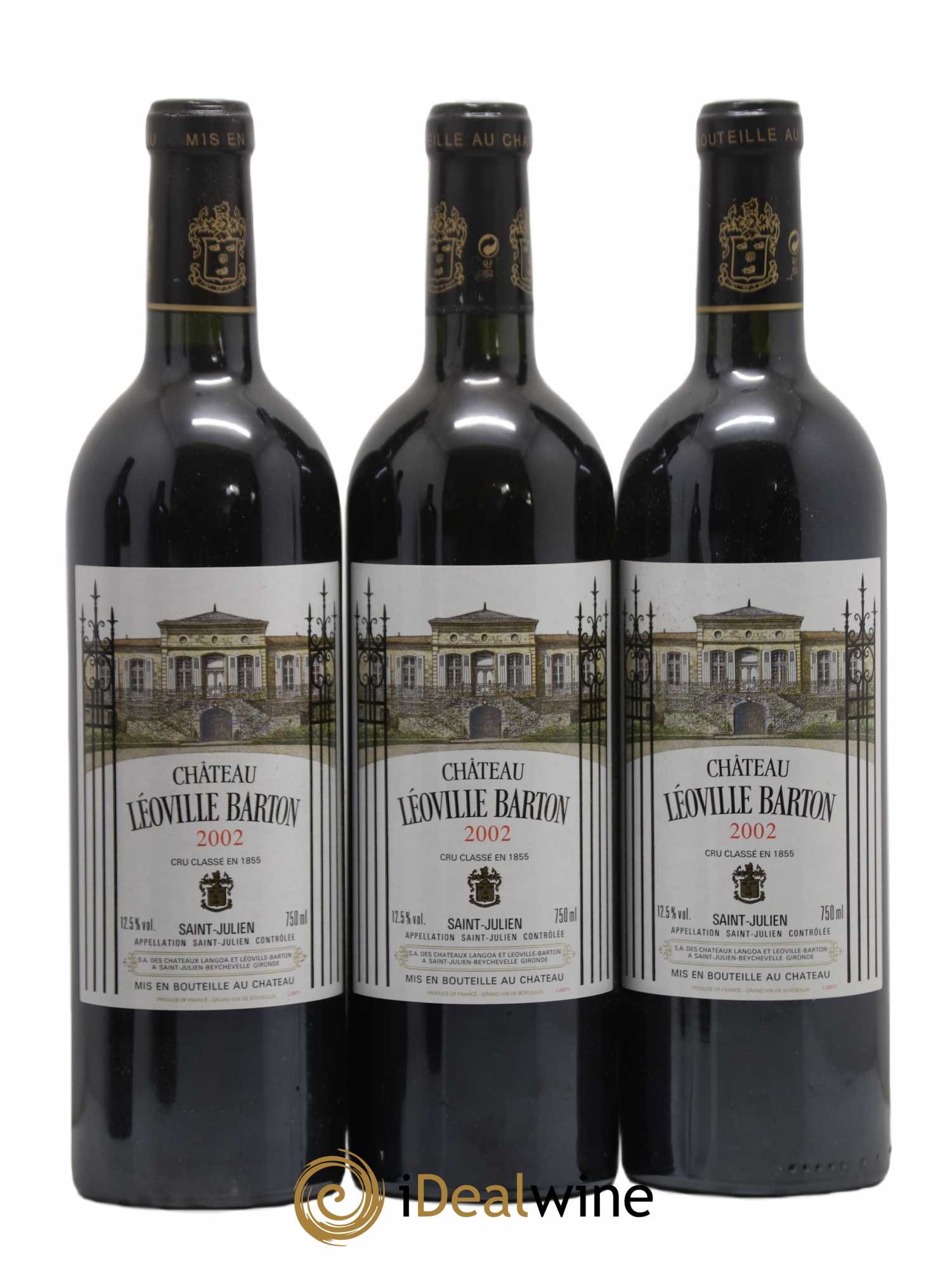 Château Léoville Barton 2ème Grand Cru Classé 2002 - Lot de 12 bouteilles - 1