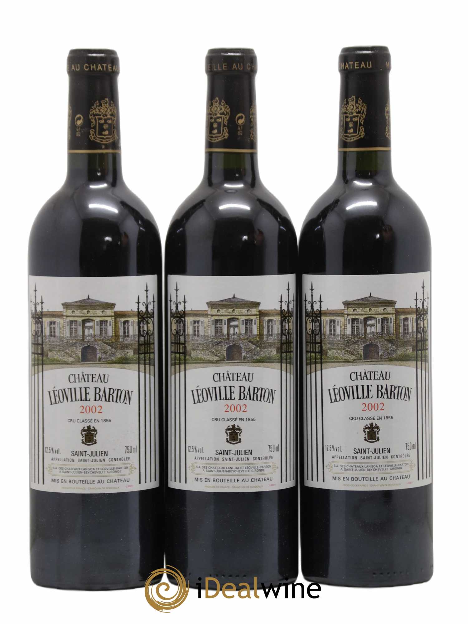 Château Léoville Barton 2ème Grand Cru Classé 2002 - Lot de 12 bouteilles - 4