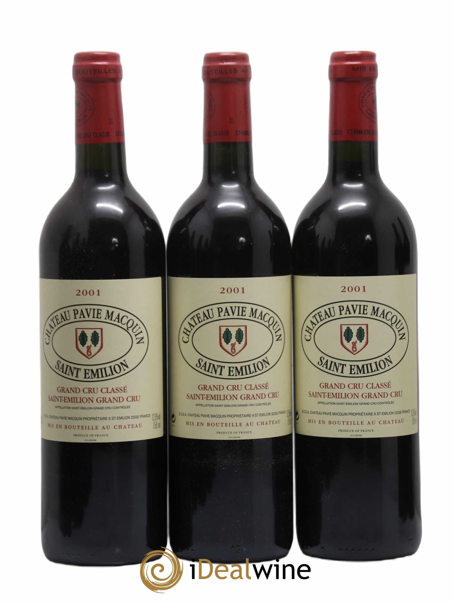 Château Pavie Macquin 1er Grand Cru Classé B 2001 - Lot de 12 bouteilles - 2