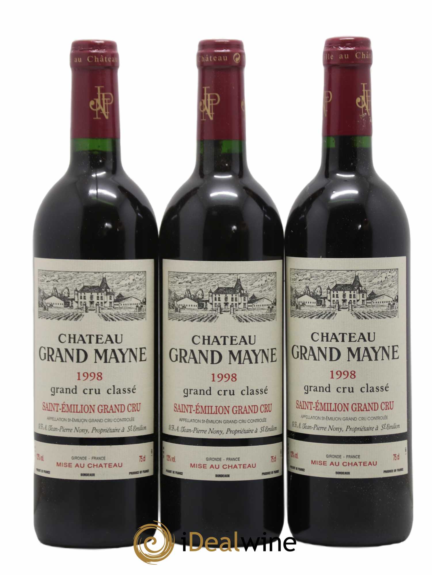 Château Grand Mayne Grand Cru Classé 1998 - Lot de 12 bouteilles - 3