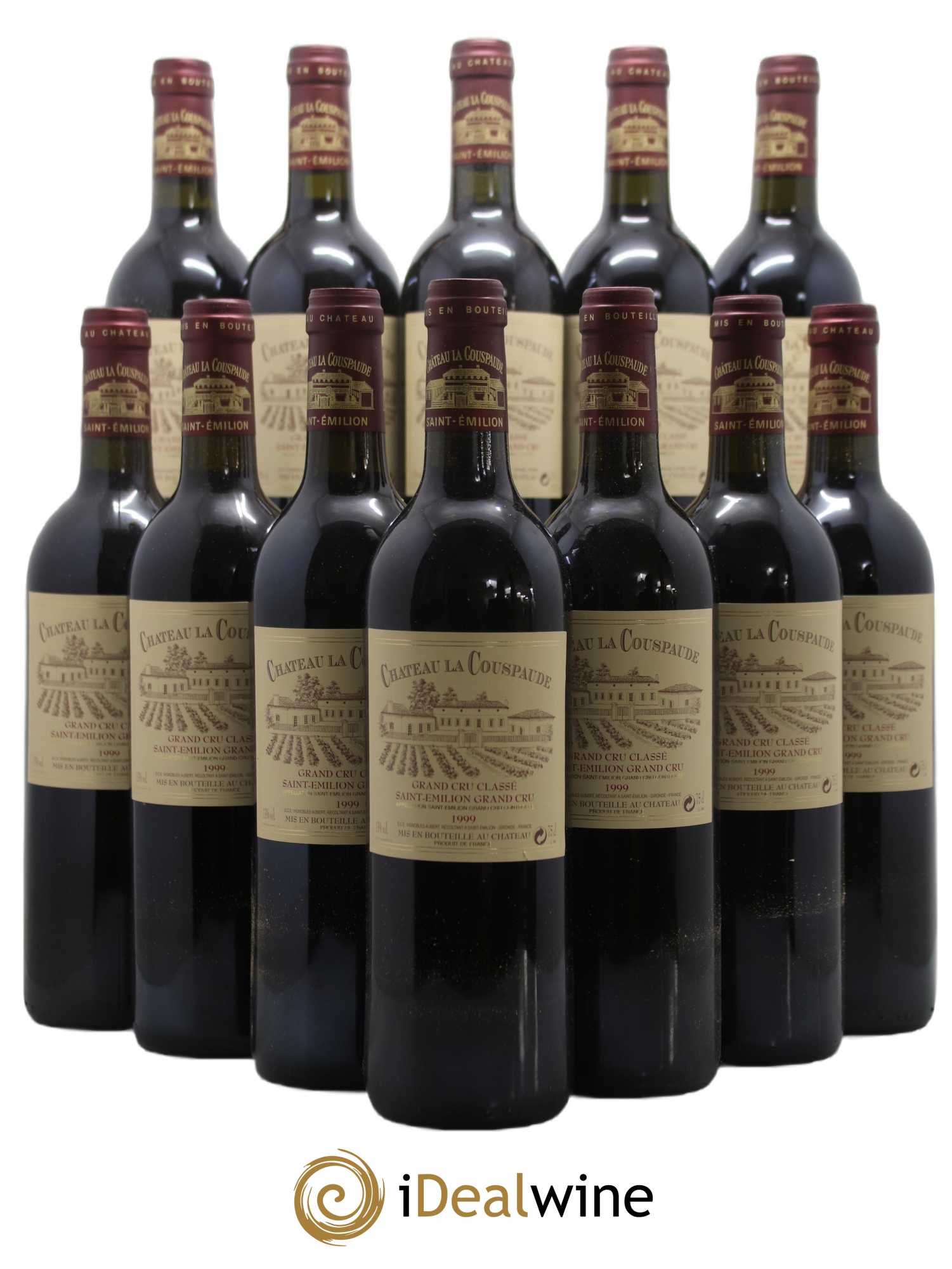 Château la Couspaude Grand Cru Classé 1999 - Lot de 12 bouteilles - 0