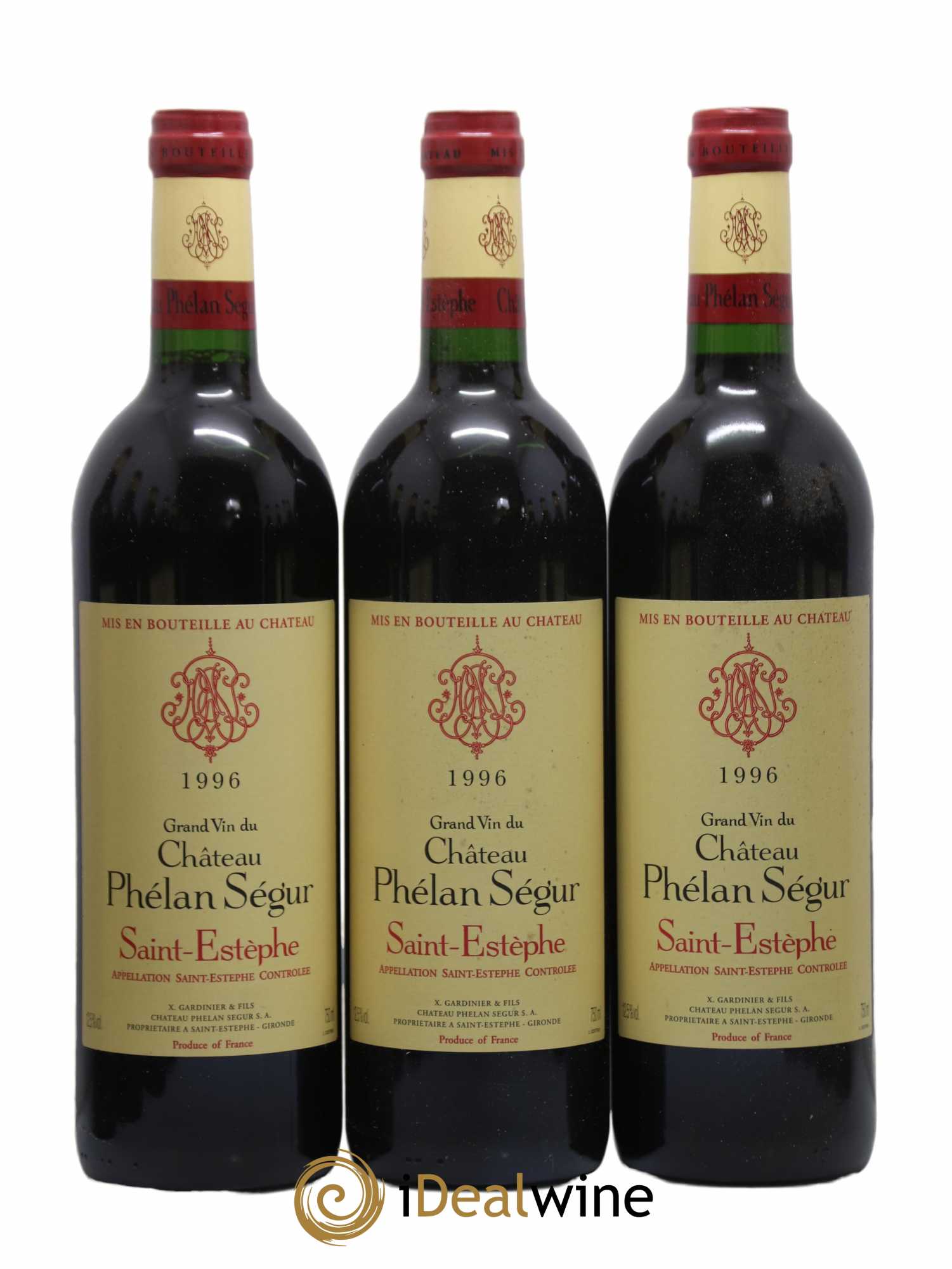 Château Phélan Ségur 1996 - Lot de 12 bouteilles - 1