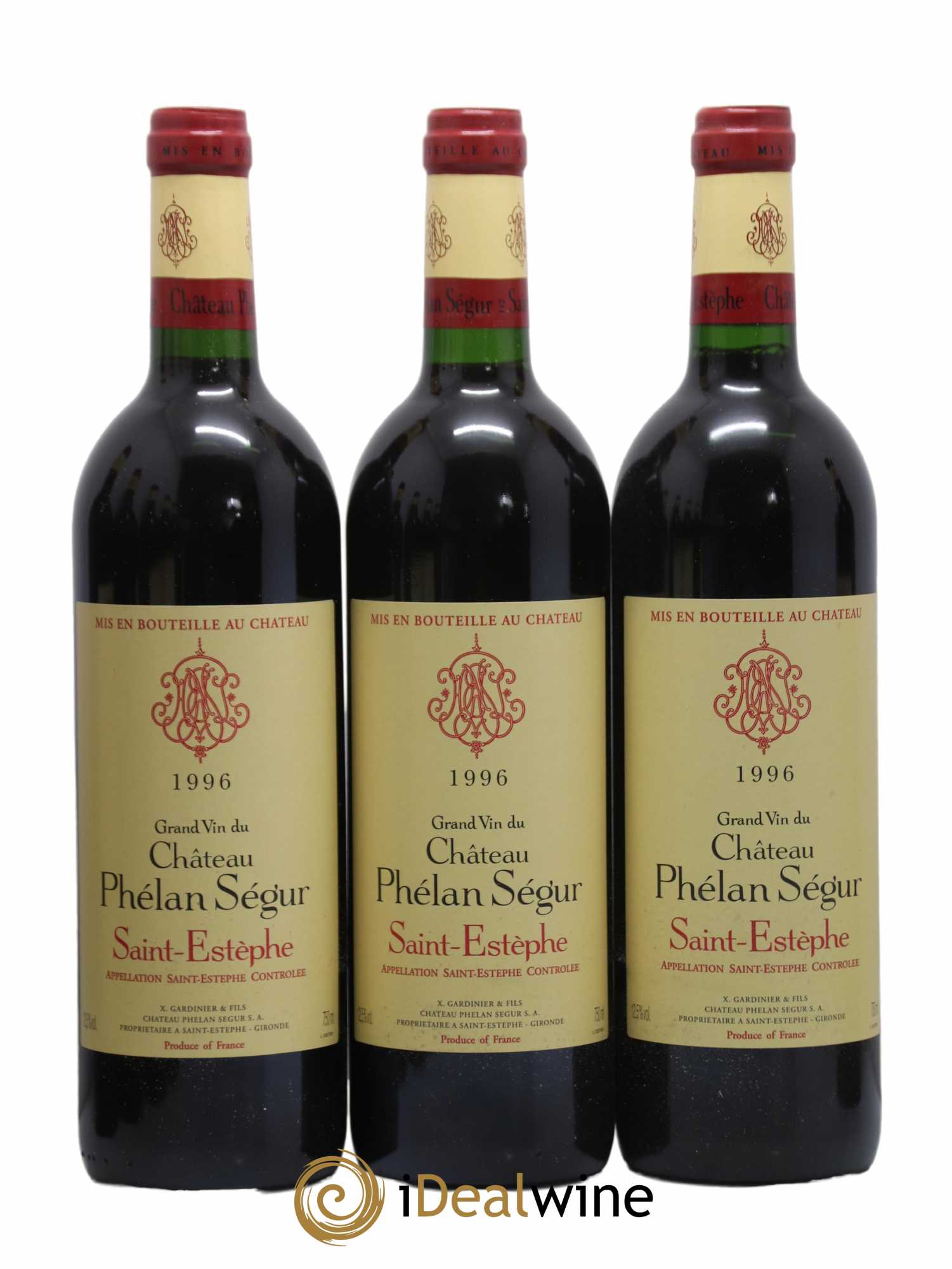 Château Phélan Ségur 1996 - Lot de 12 bouteilles - 2