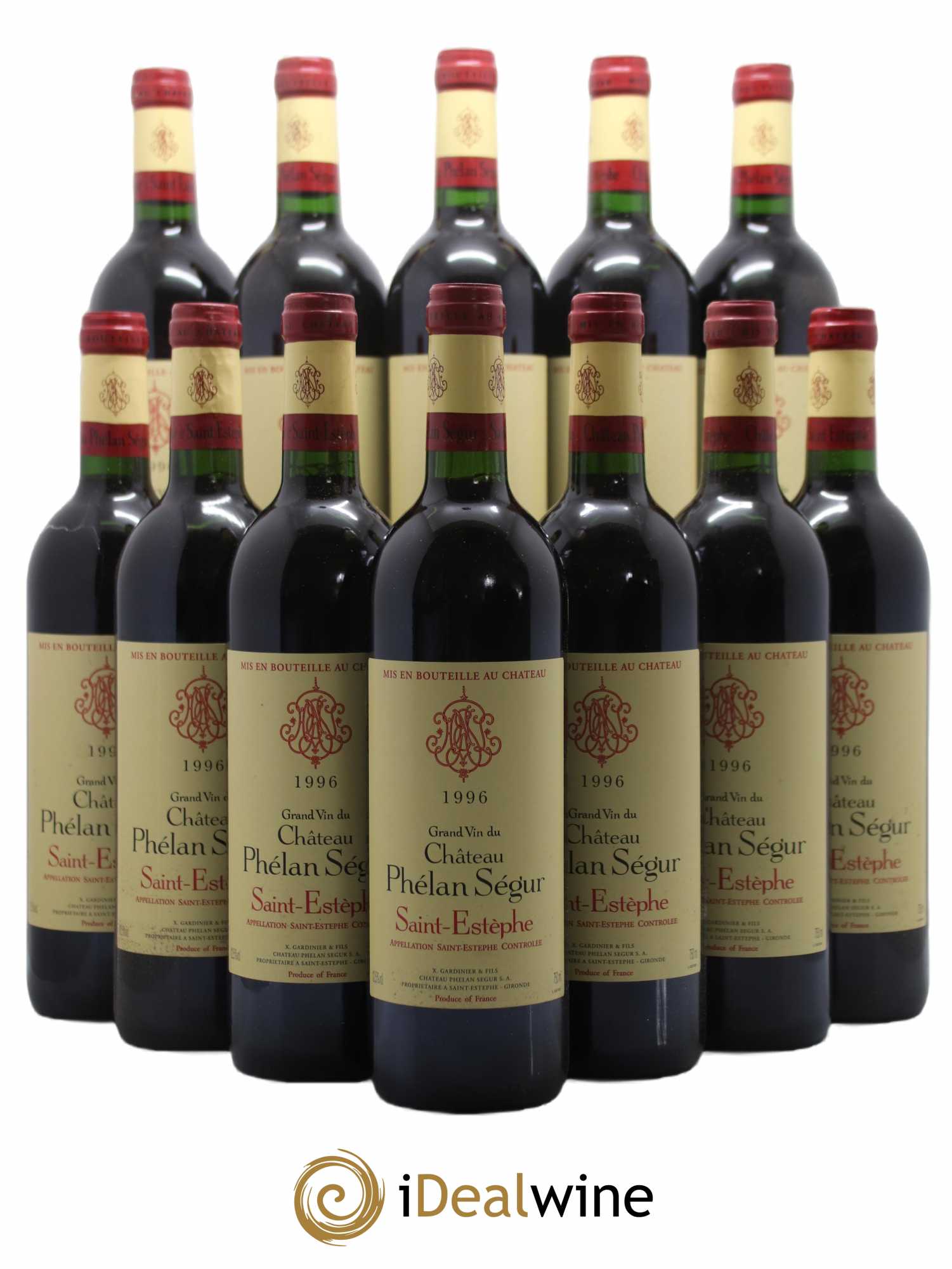 Château Phélan Ségur 1996 - Lot de 12 bouteilles - 0