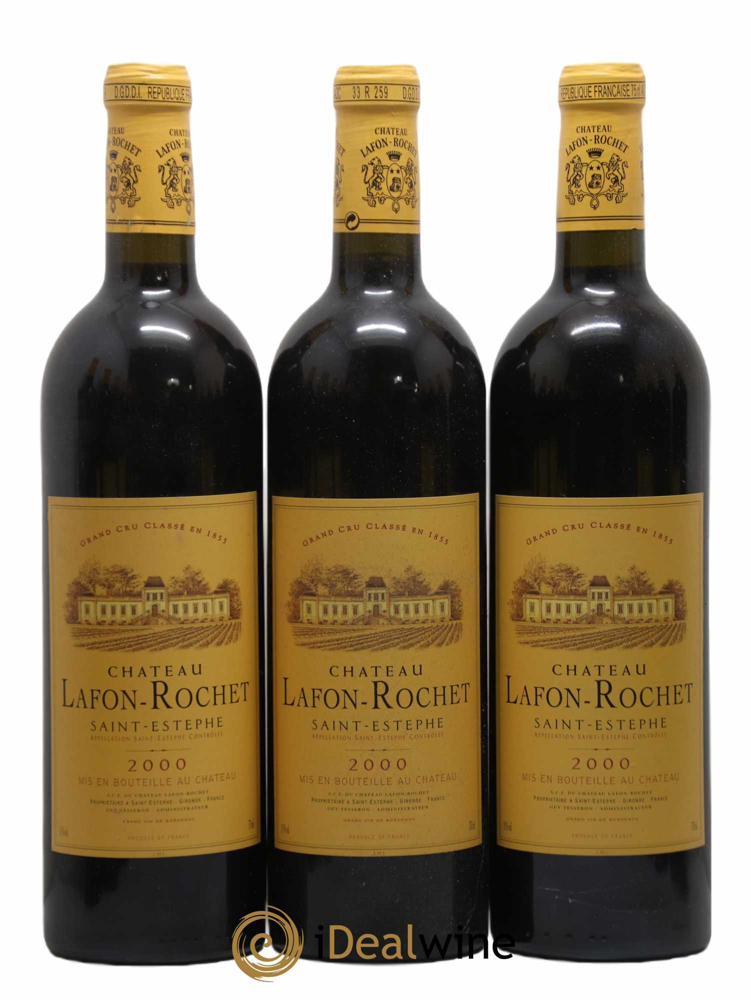 Château Lafon Rochet 4ème Grand Cru Classé 2000 - Lot de 12 bouteilles - 2