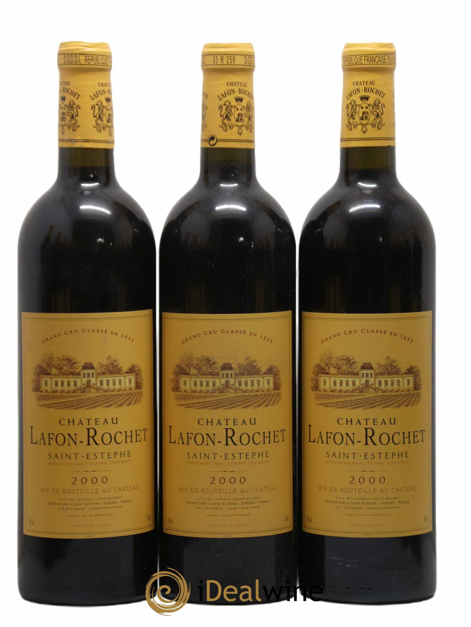 Château Lafon Rochet 4ème Grand Cru Classé 2000 - Lot de 12 bouteilles - 3