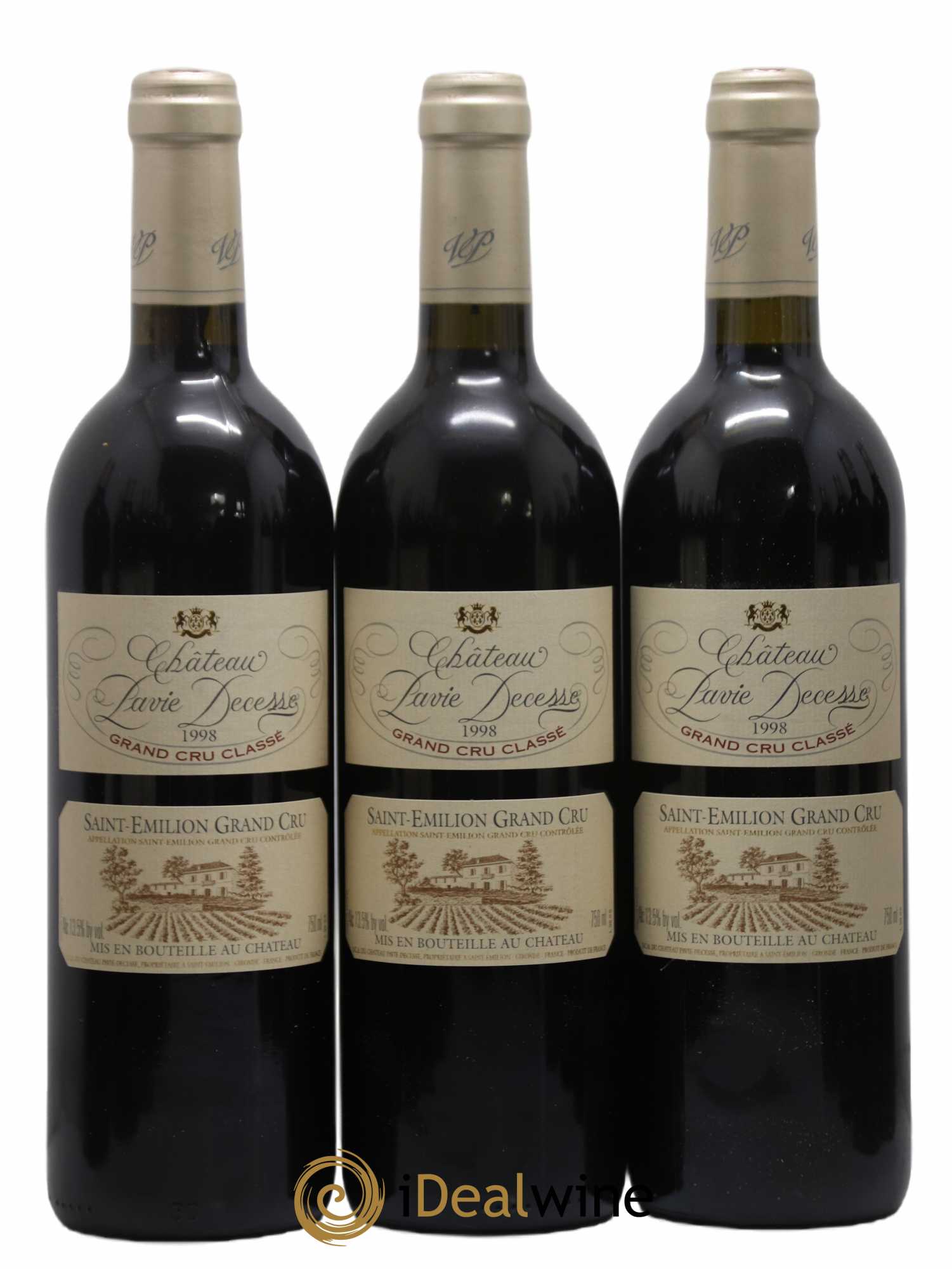 Château Pavie Decesse Grand Cru Classé 1998 - Lot de 12 bouteilles - 1