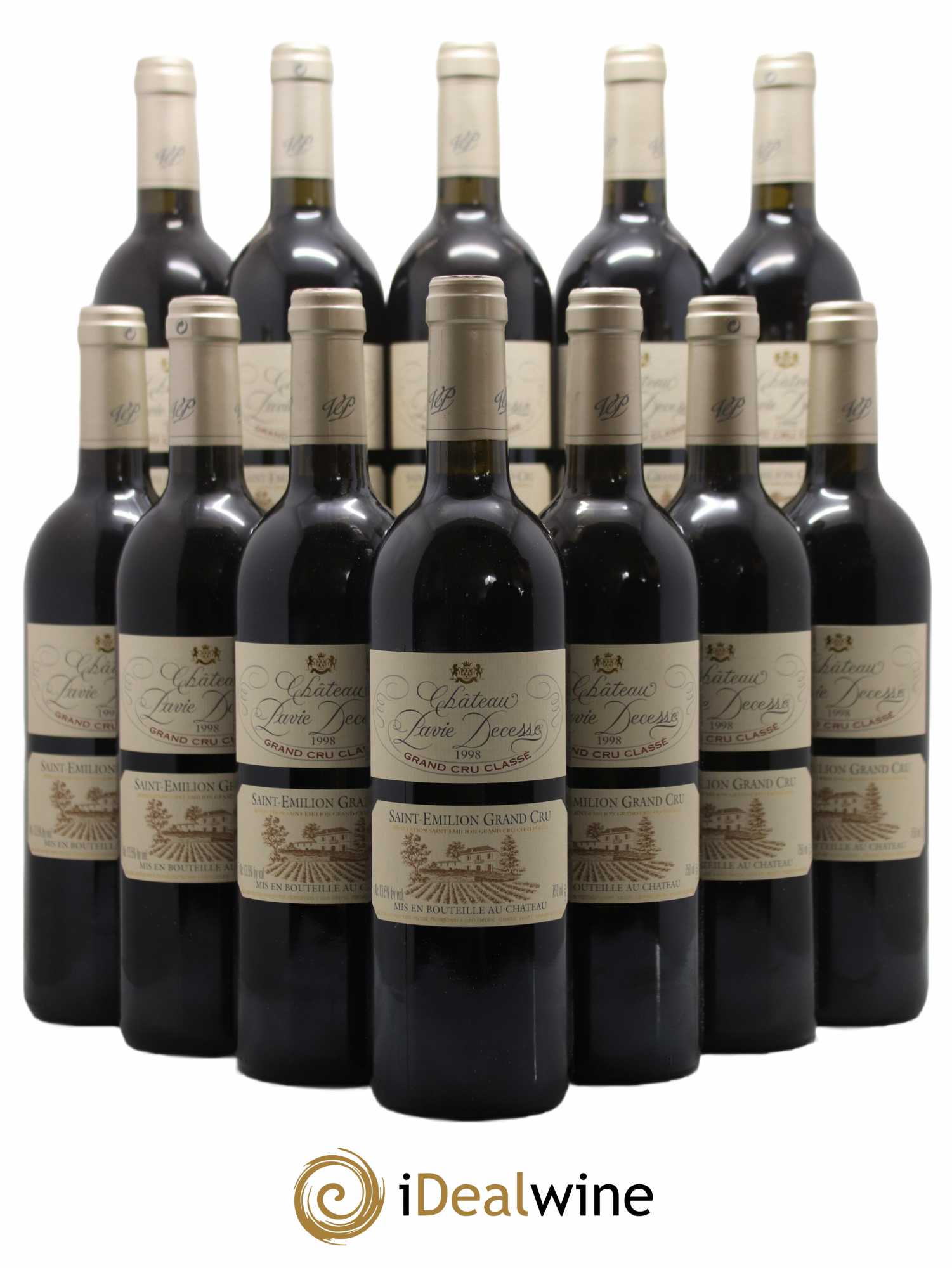Château Pavie Decesse Grand Cru Classé 1998 - Lot de 12 bouteilles - 0