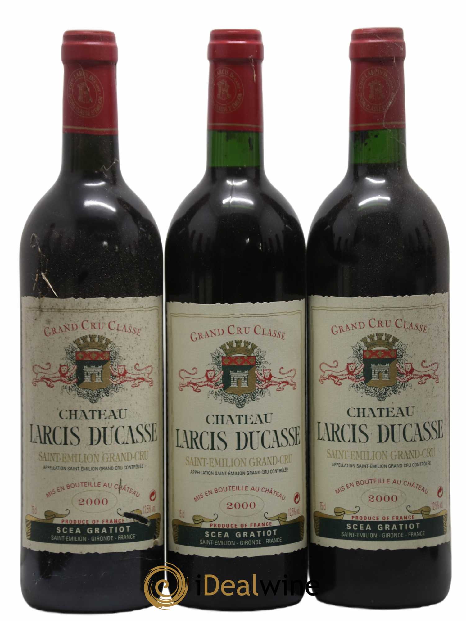 Château Larcis Ducasse 1er Grand Cru Classé B 2000 - Lot de 12 bouteilles - 1