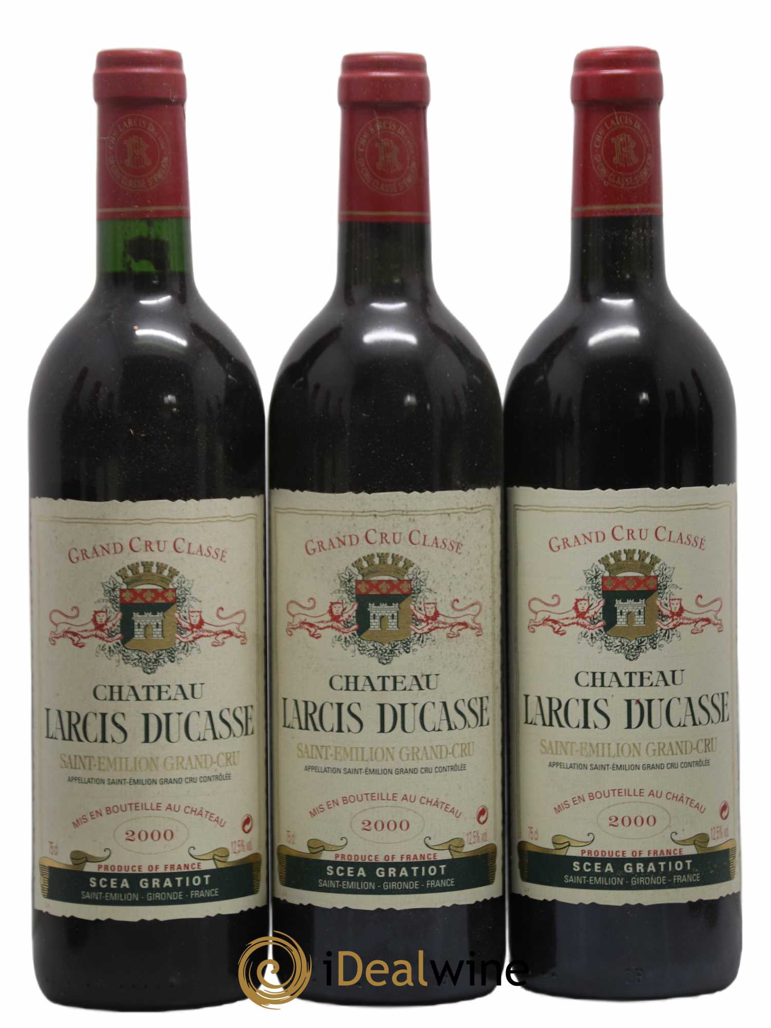 Château Larcis Ducasse 1er Grand Cru Classé B 2000 - Lot de 12 bouteilles - 2