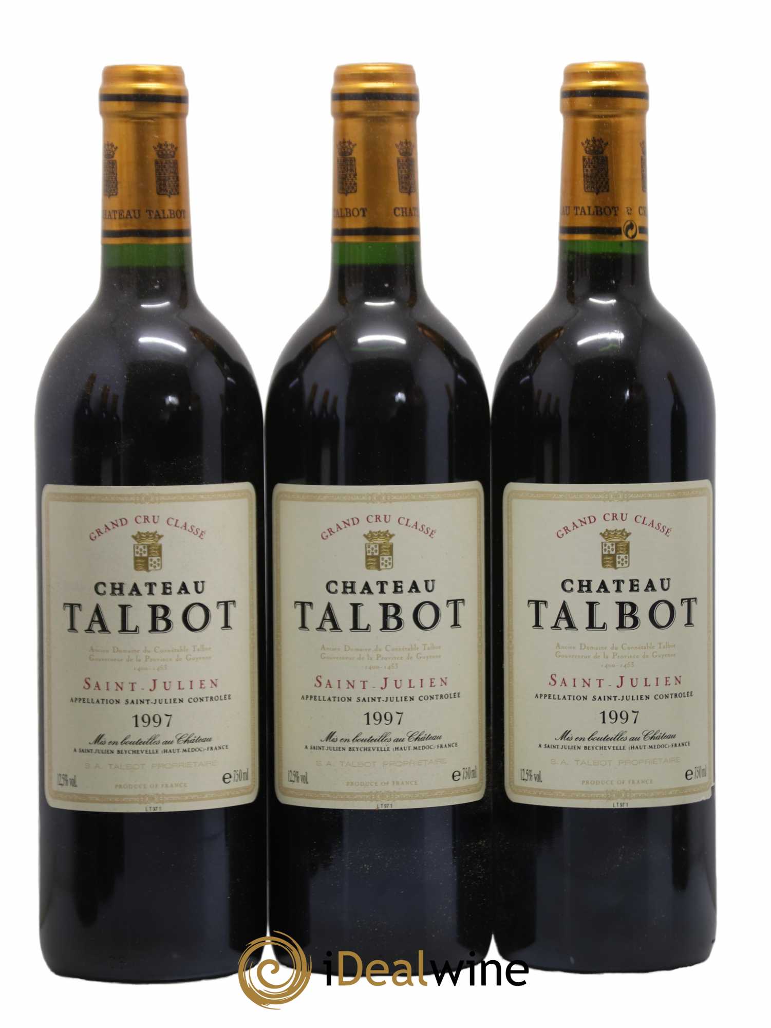 Château Talbot 4ème Grand Cru Classé 1997 - Lot de 12 bouteilles - 2
