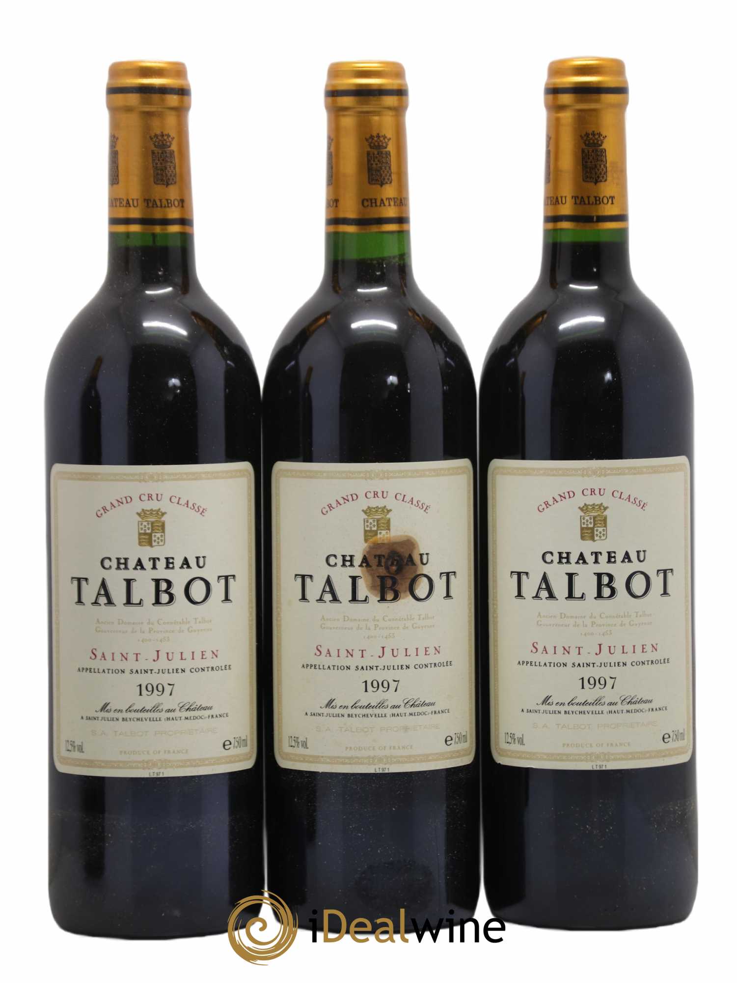 Château Talbot 4ème Grand Cru Classé 1997 - Lot de 12 bouteilles - 3