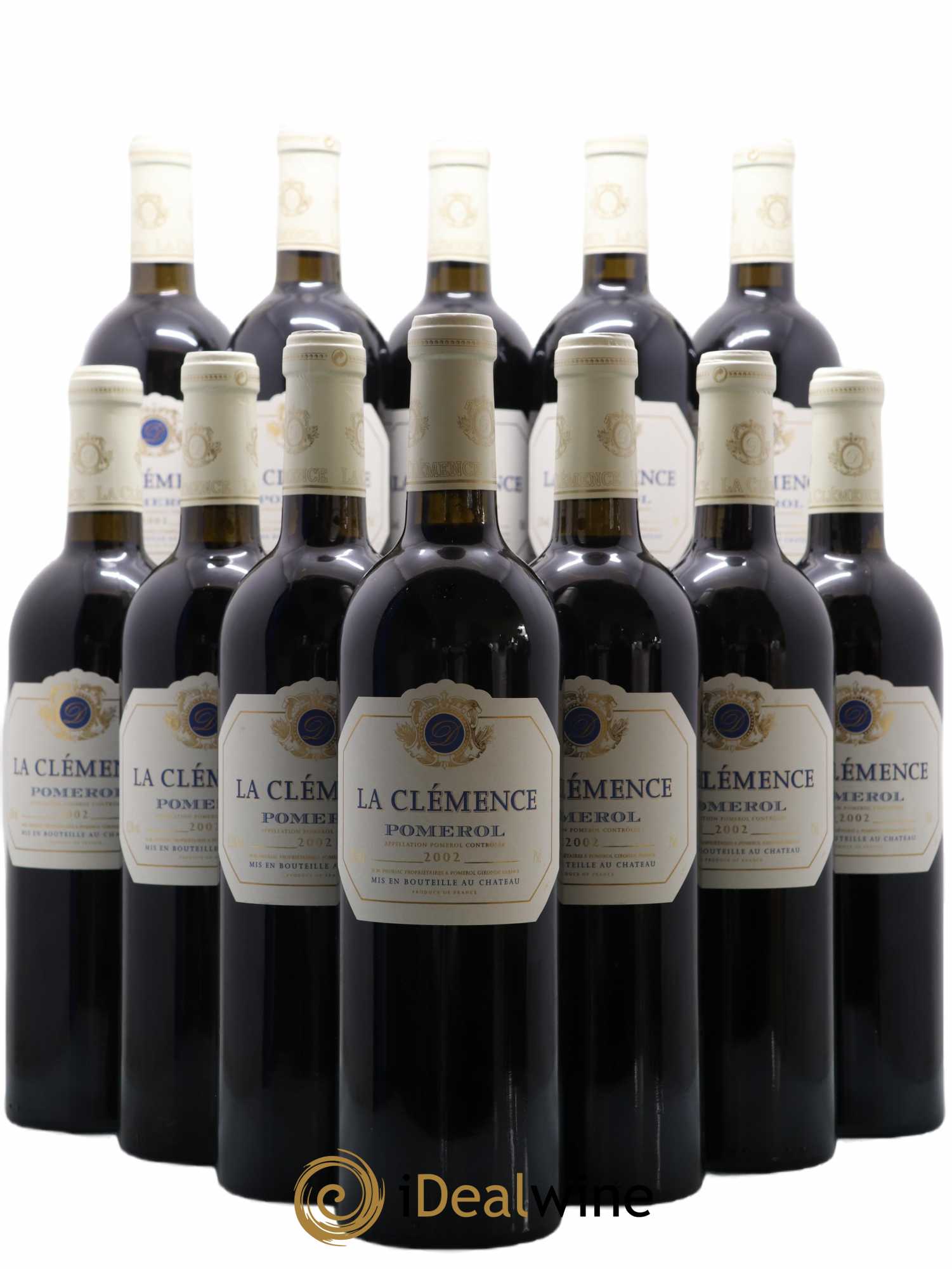 Château La Clémence 0 2002 - Lot de 12 bouteilles - 0