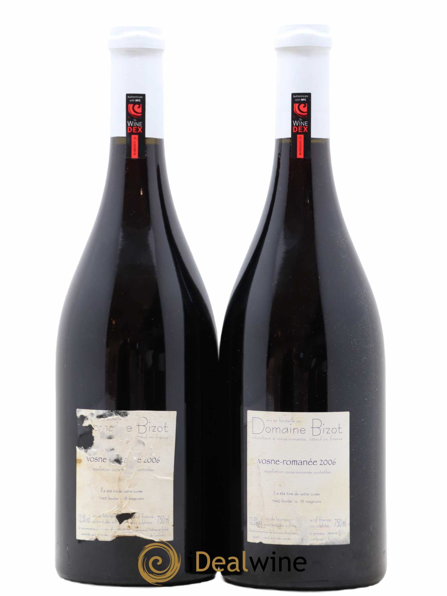 Vosne-Romanée Bizot (Domaine) 2006 - Lot de 2 bouteilles - 1