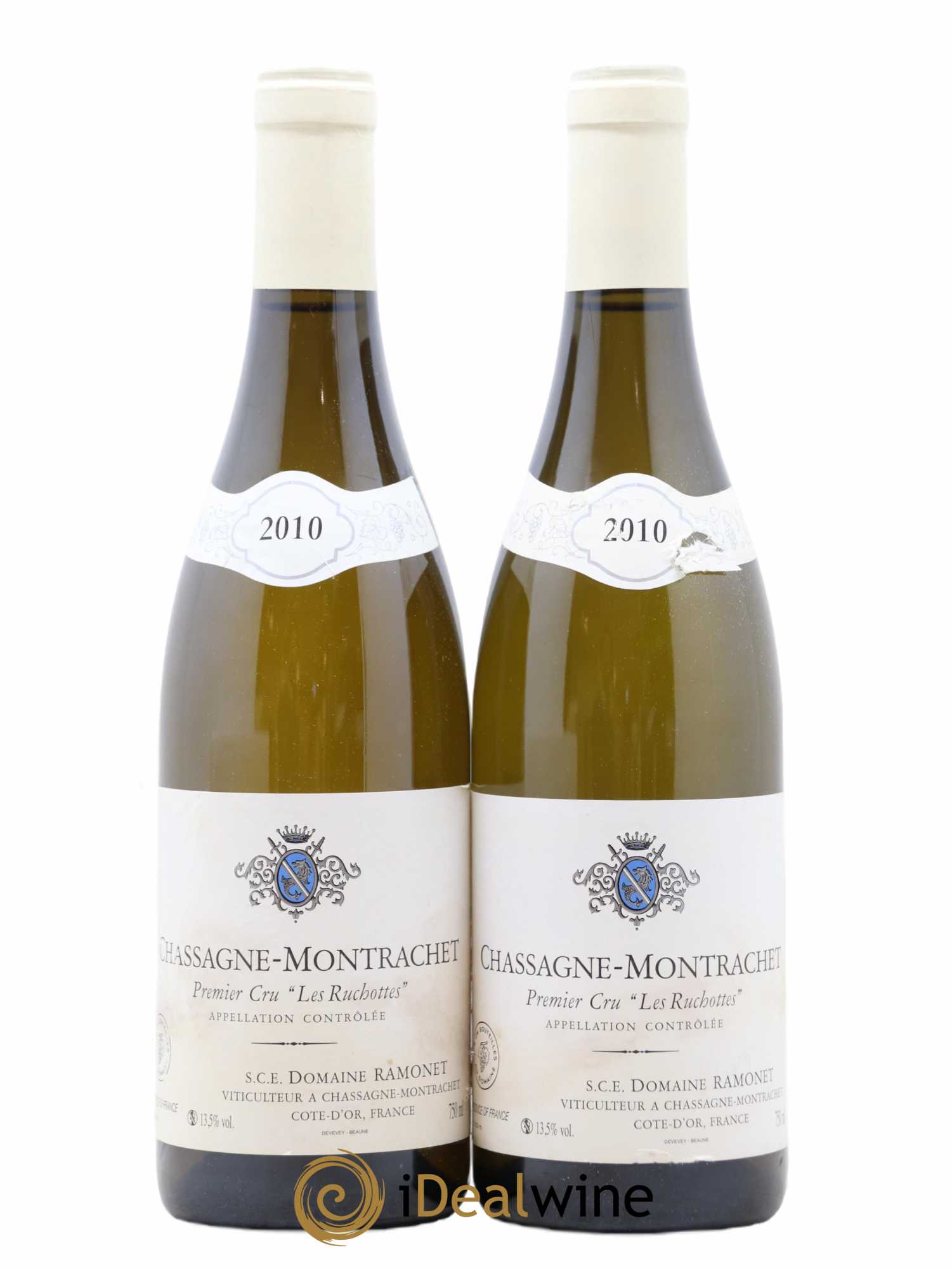 Chassagne-Montrachet 1er Cru Les Ruchottes Ramonet (Domaine) 2010 - Lot de 2 bouteilles - 0