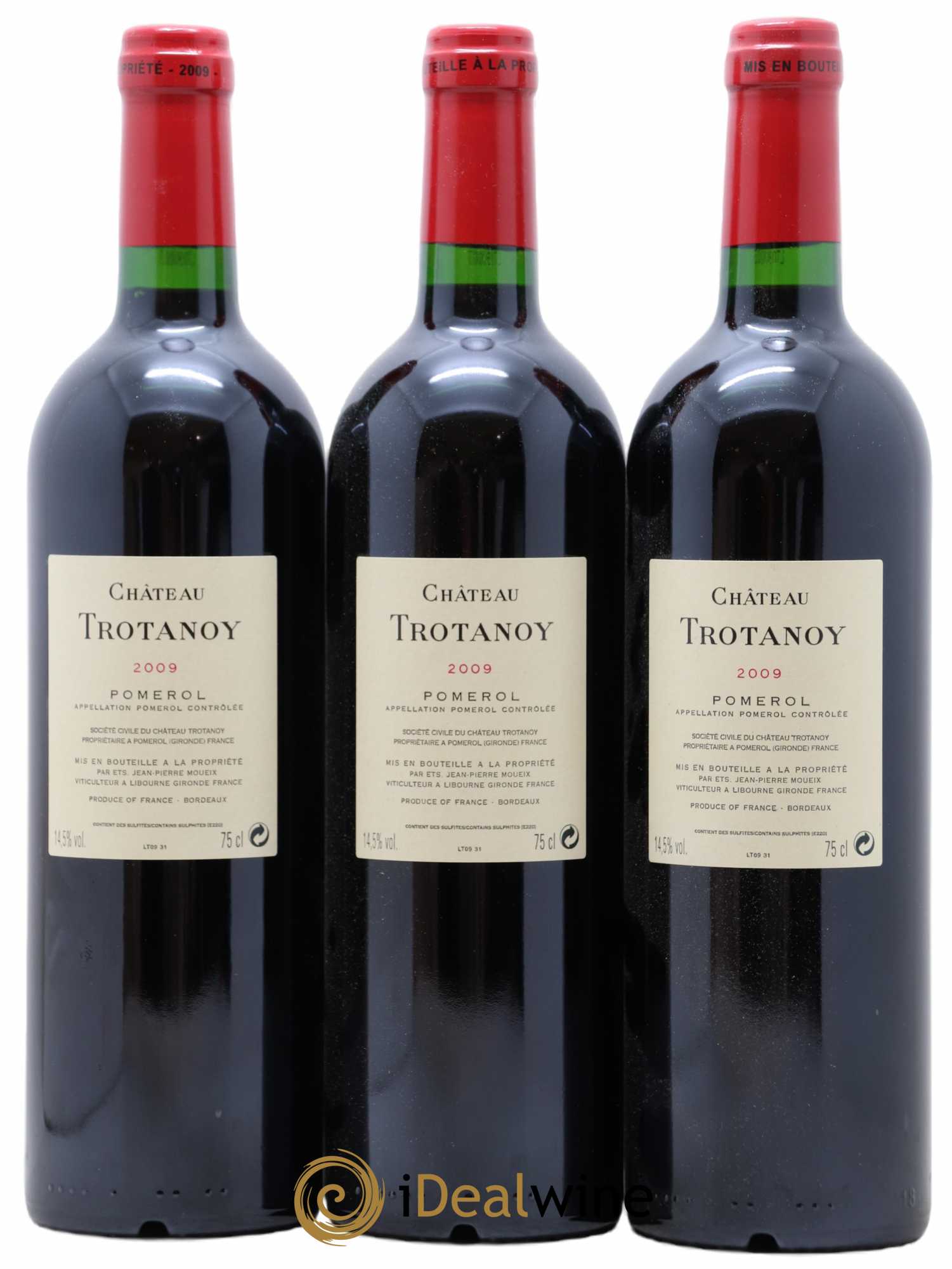Château Trotanoy 2009 - Lot de 3 bouteilles - 1