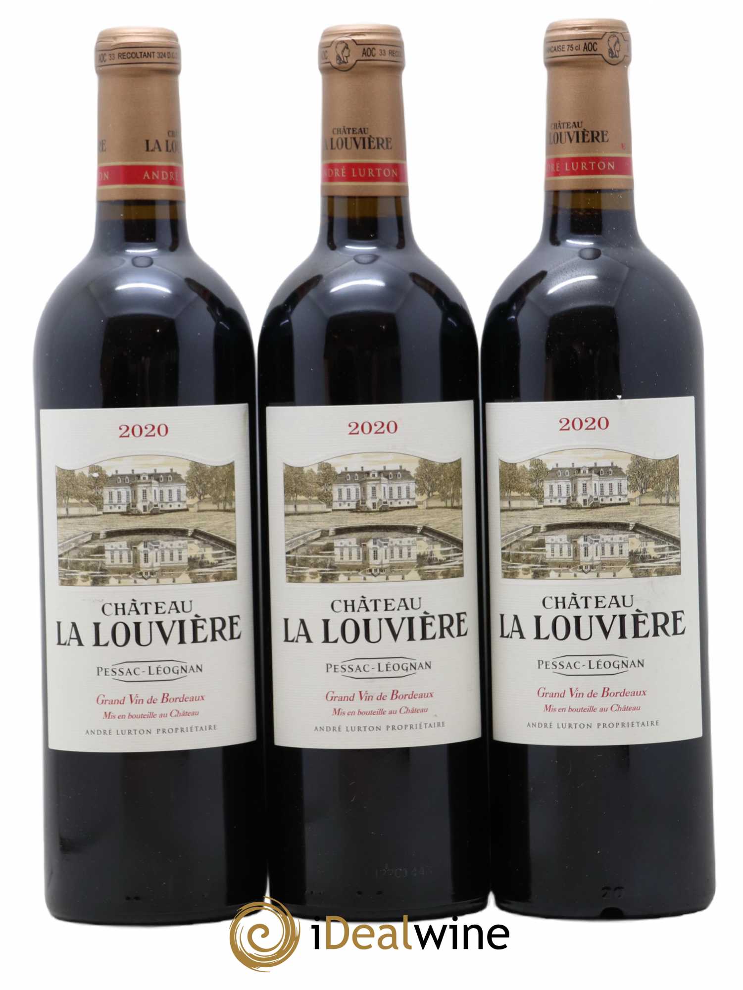 Château la Louvière 2020 - Lot de 3 bouteilles - 0