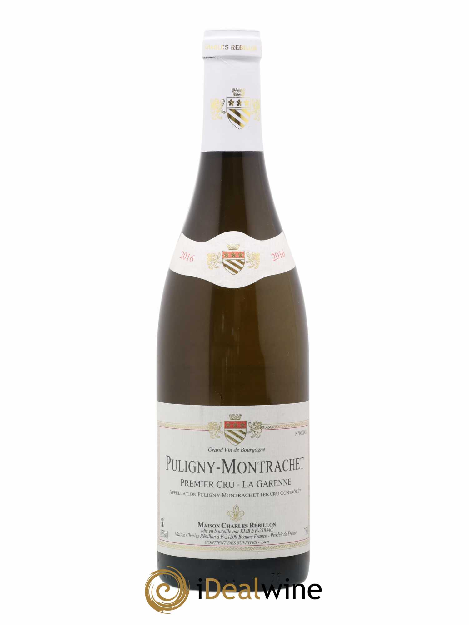 Puligny-Montrachet 1er Cru La Garenne Charles Rebillon 2016 - Posten von 1 Flasche - 0