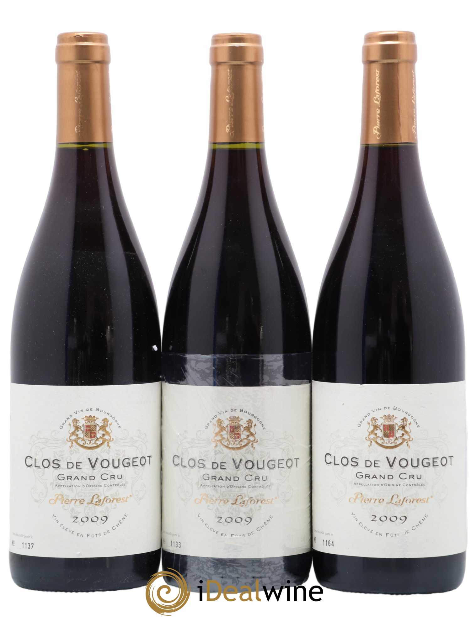 Clos de Vougeot Grand Cru Pierre Laforest 2009 - Lot de 3 bouteilles - 0