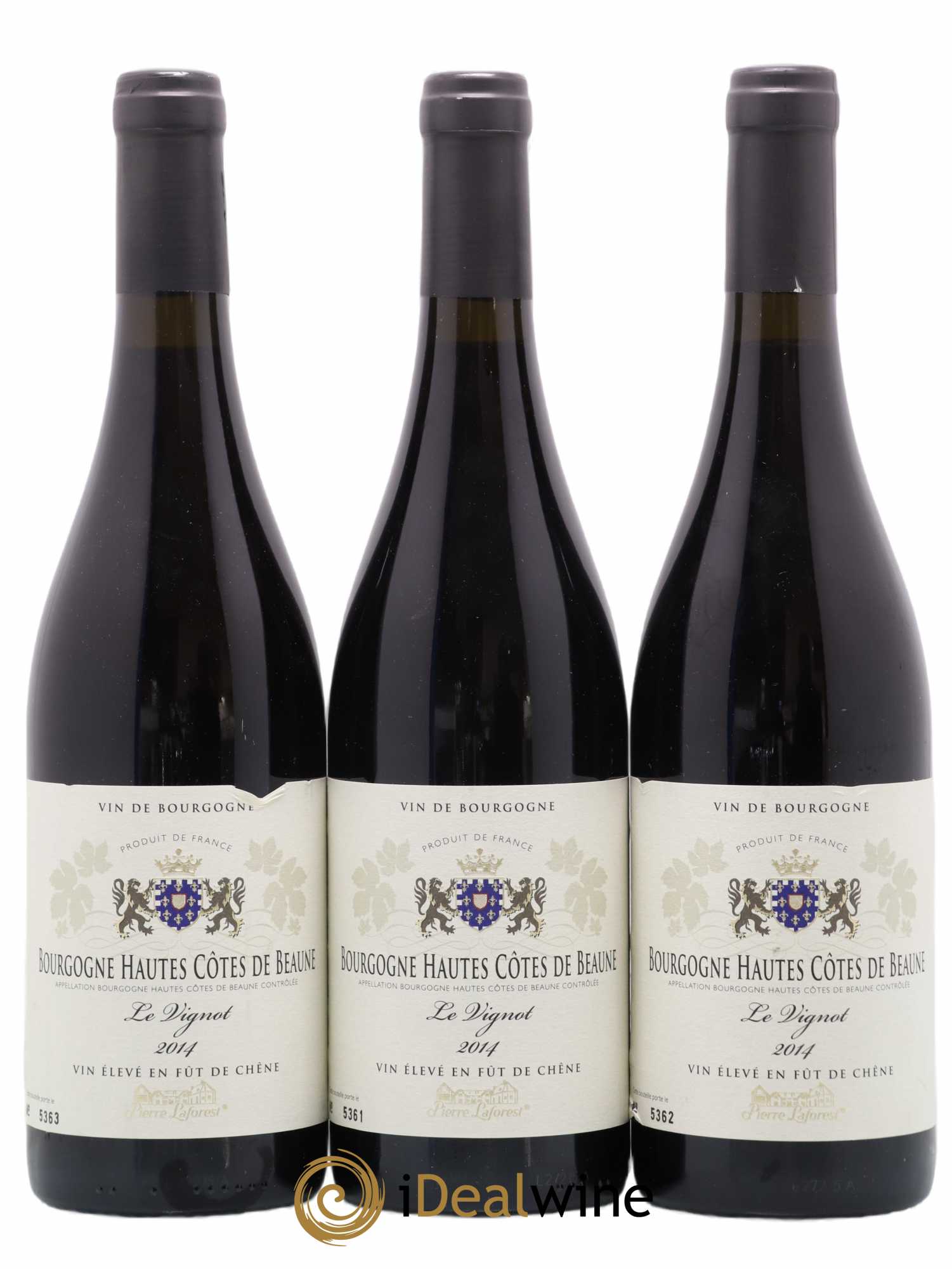 Hautes-Côtes de Beaune Le Vignot Maison Pierre Laforest 2014 - Posten von 3 Flaschen - 0