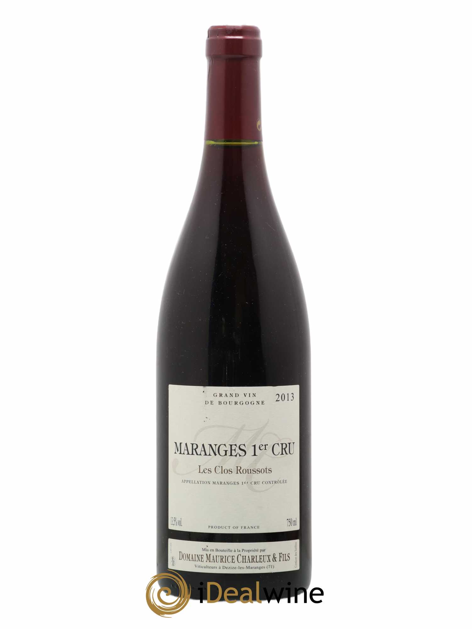 Maranges 1er Cru Les Clos Roussots Domaine Maurice Charleux Et Fils 2013 - Posten von 1 Flasche - 0