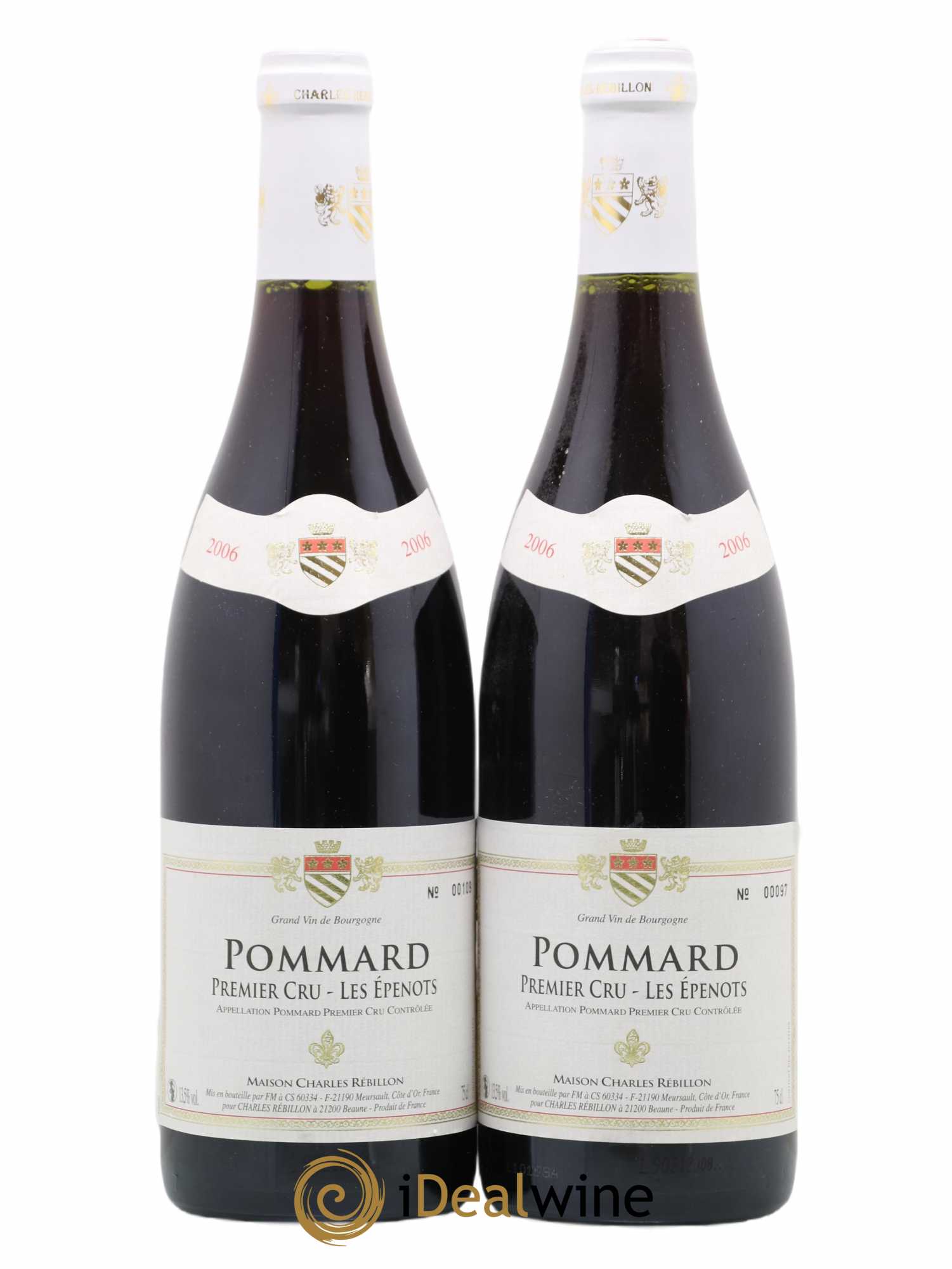 Pommard 1er Cru Les Epenots Charles Rebillon (sans prix de réserve) 2006 - Posten von 2 Flaschen - 0