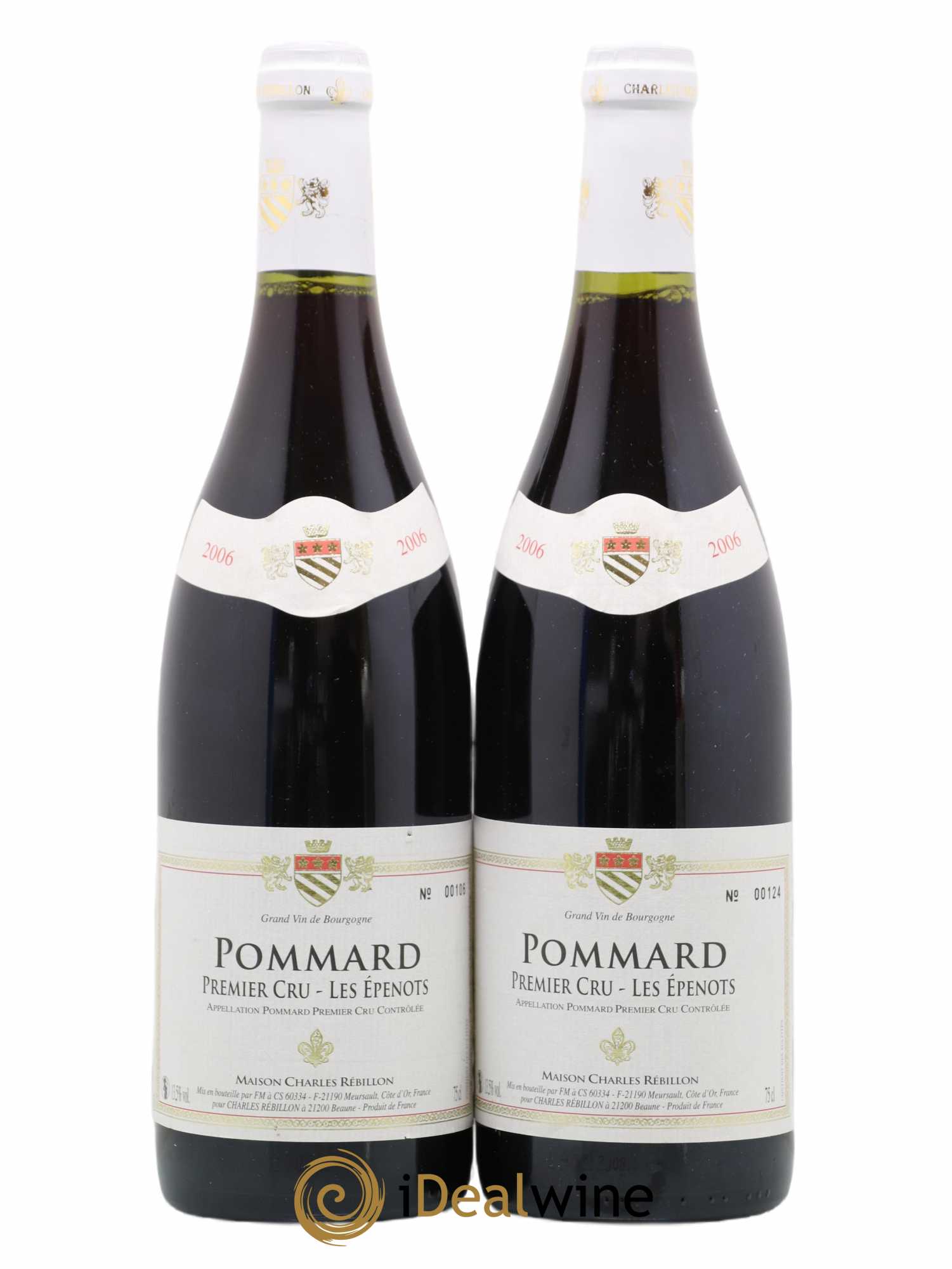 Pommard 1er Cru Les Epenots Charles Rebillon (sans prix de réserve) 2006 - Posten von 2 Flaschen - 0