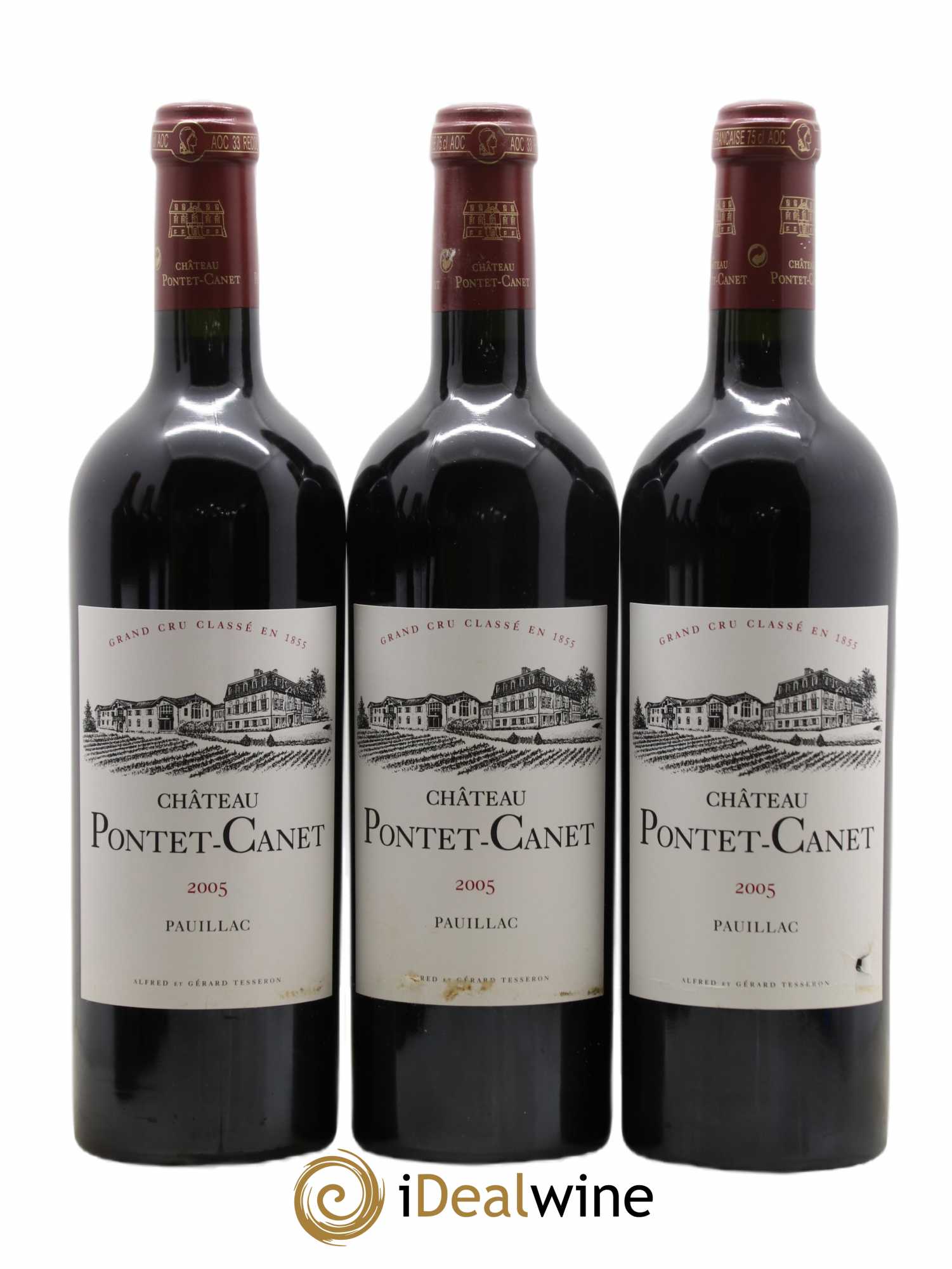 Château Pontet Canet 5ème Grand Cru Classé 2005 - Lot of 12 bottles - 1