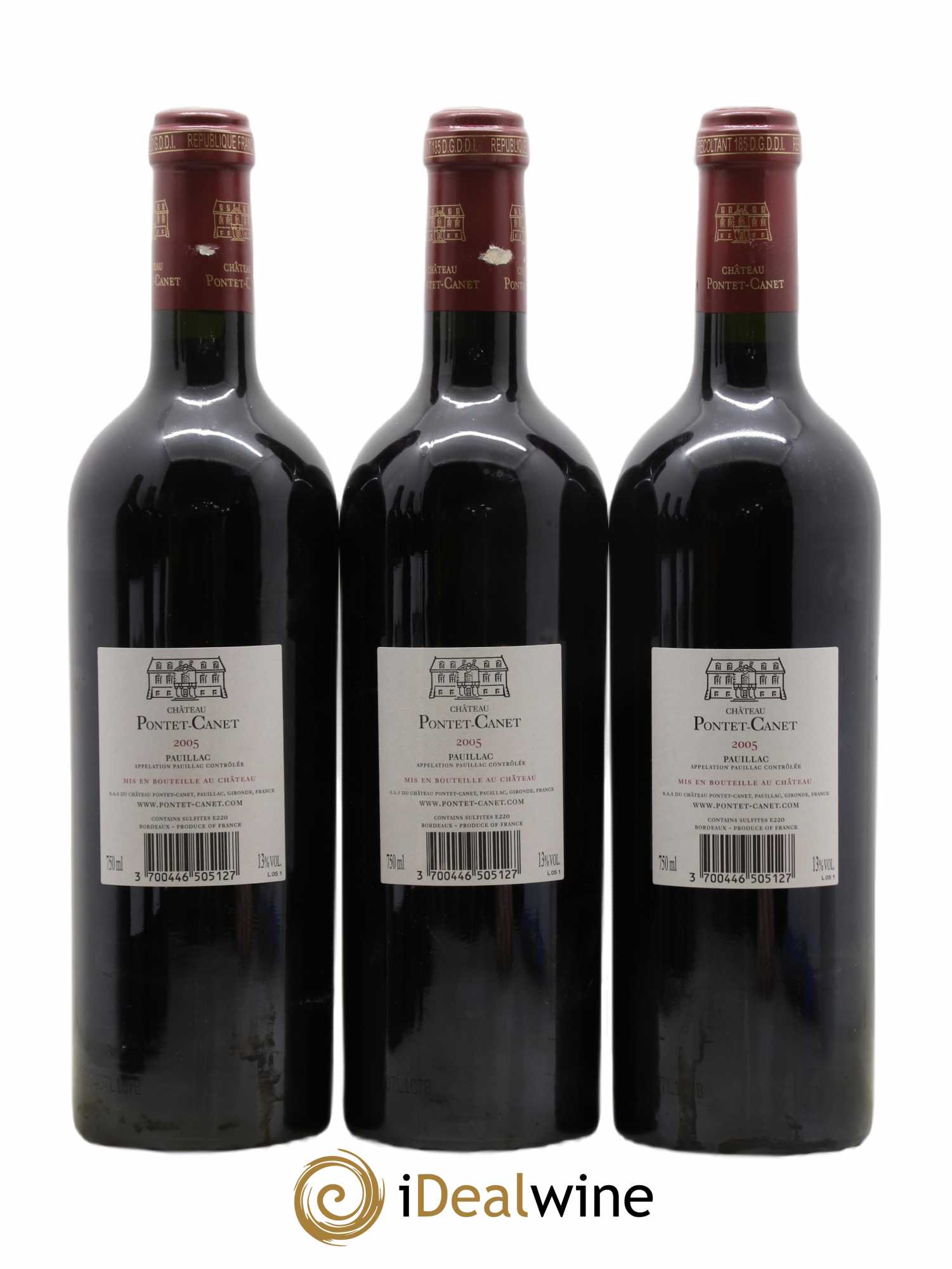 Château Pontet Canet 5ème Grand Cru Classé 2005 - Lot of 12 bottles - 2