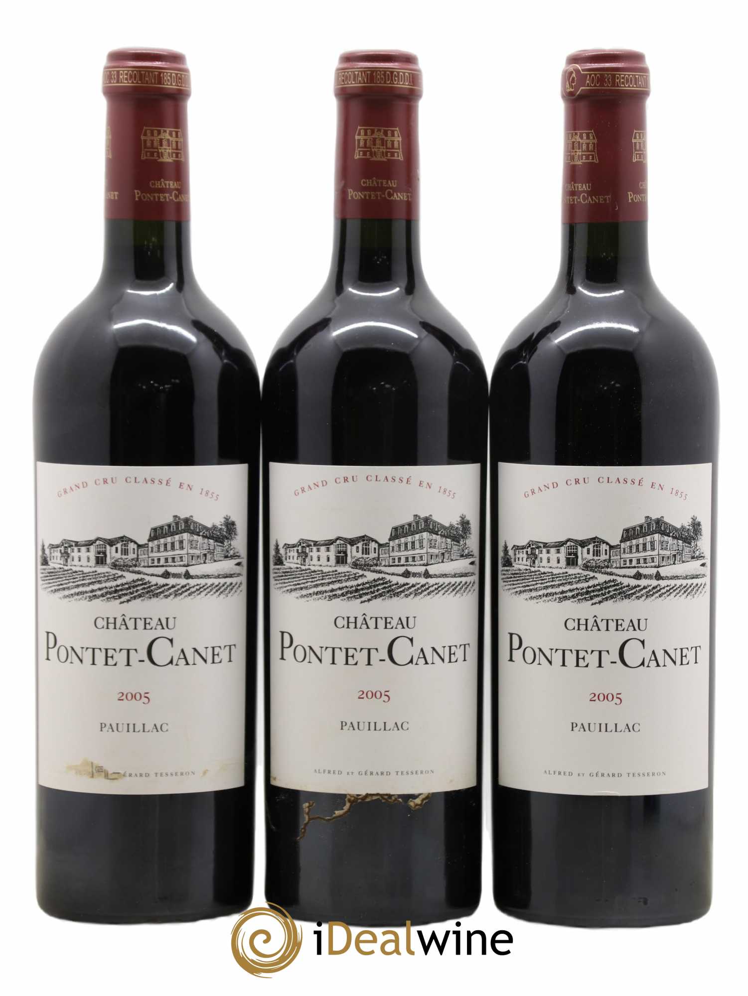 Château Pontet Canet 5ème Grand Cru Classé 2005 - Lot of 12 bottles - 5
