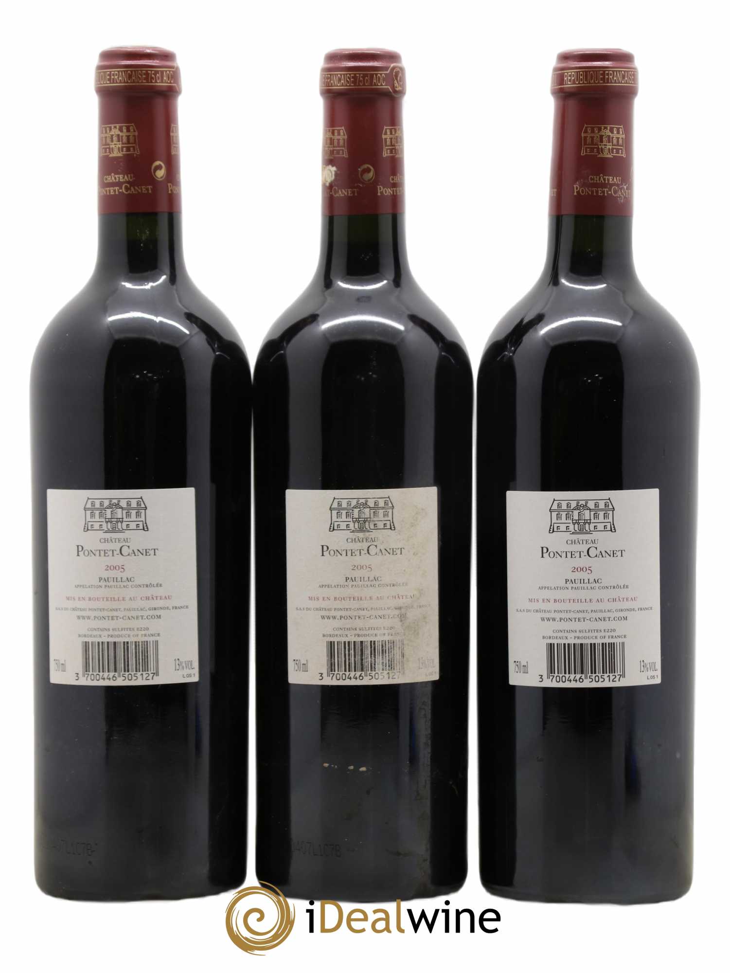 Château Pontet Canet 5ème Grand Cru Classé 2005 - Lot of 12 bottles - 6