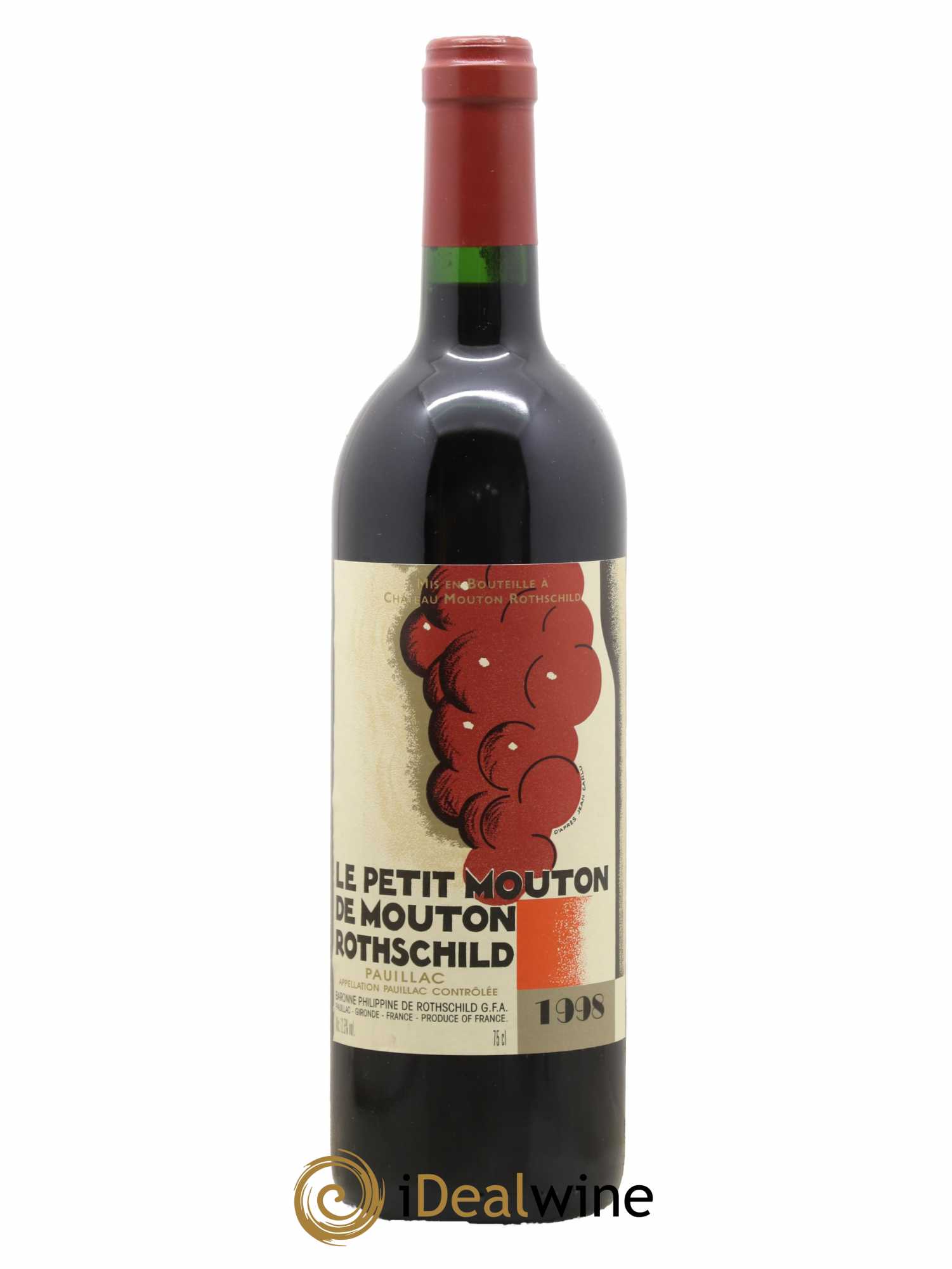 Petit Mouton Second Vin 1998 - Lot de 1 bouteille - 0