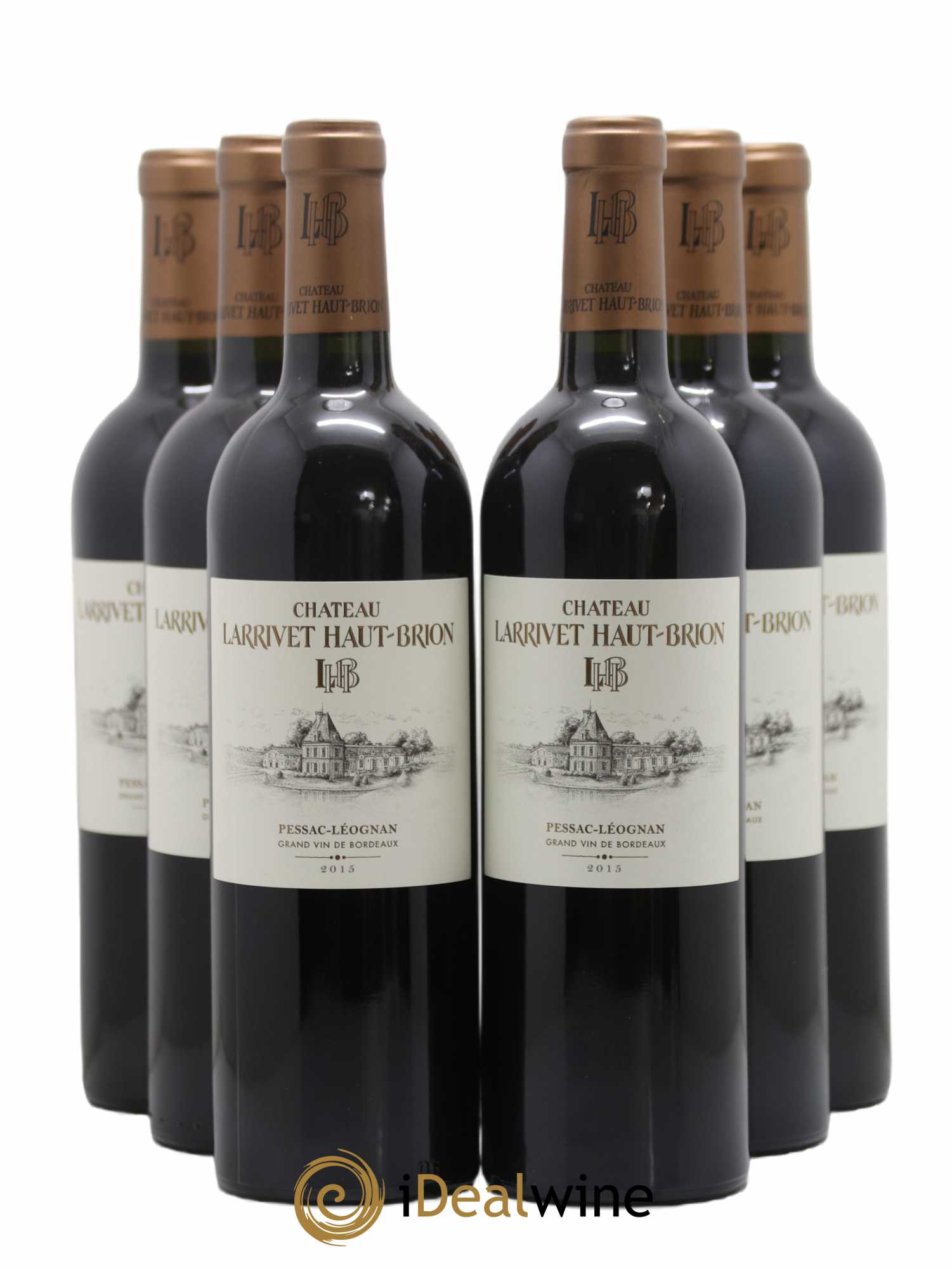 Château Larrivet Haut-Brion 2015 - Lot de 6 bouteilles - 0