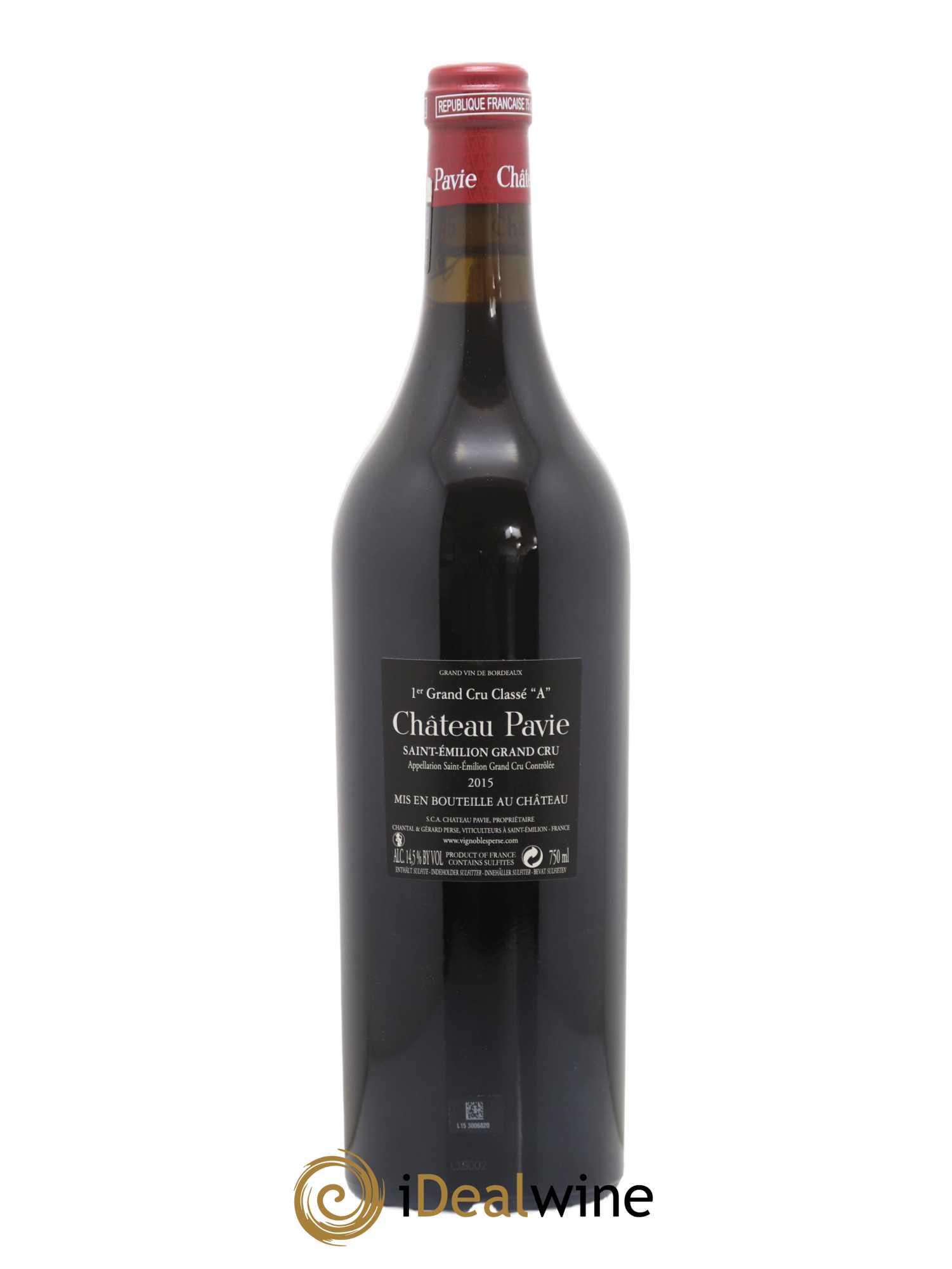 Château Pavie 1er Grand Cru Classé A 2015 - Lot de 1 bouteille - 1